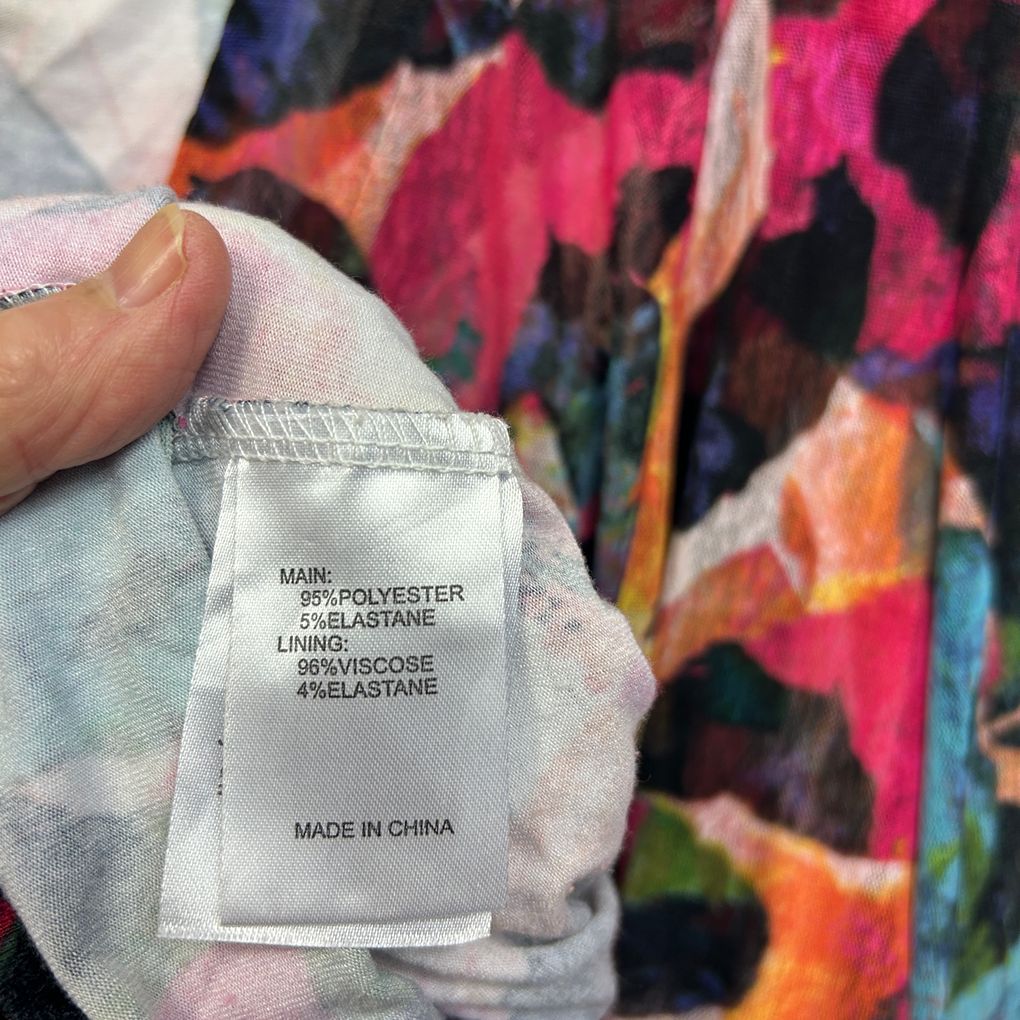 Taking Shape Multicoloured Top & Jacket Overlay - Size 18/M