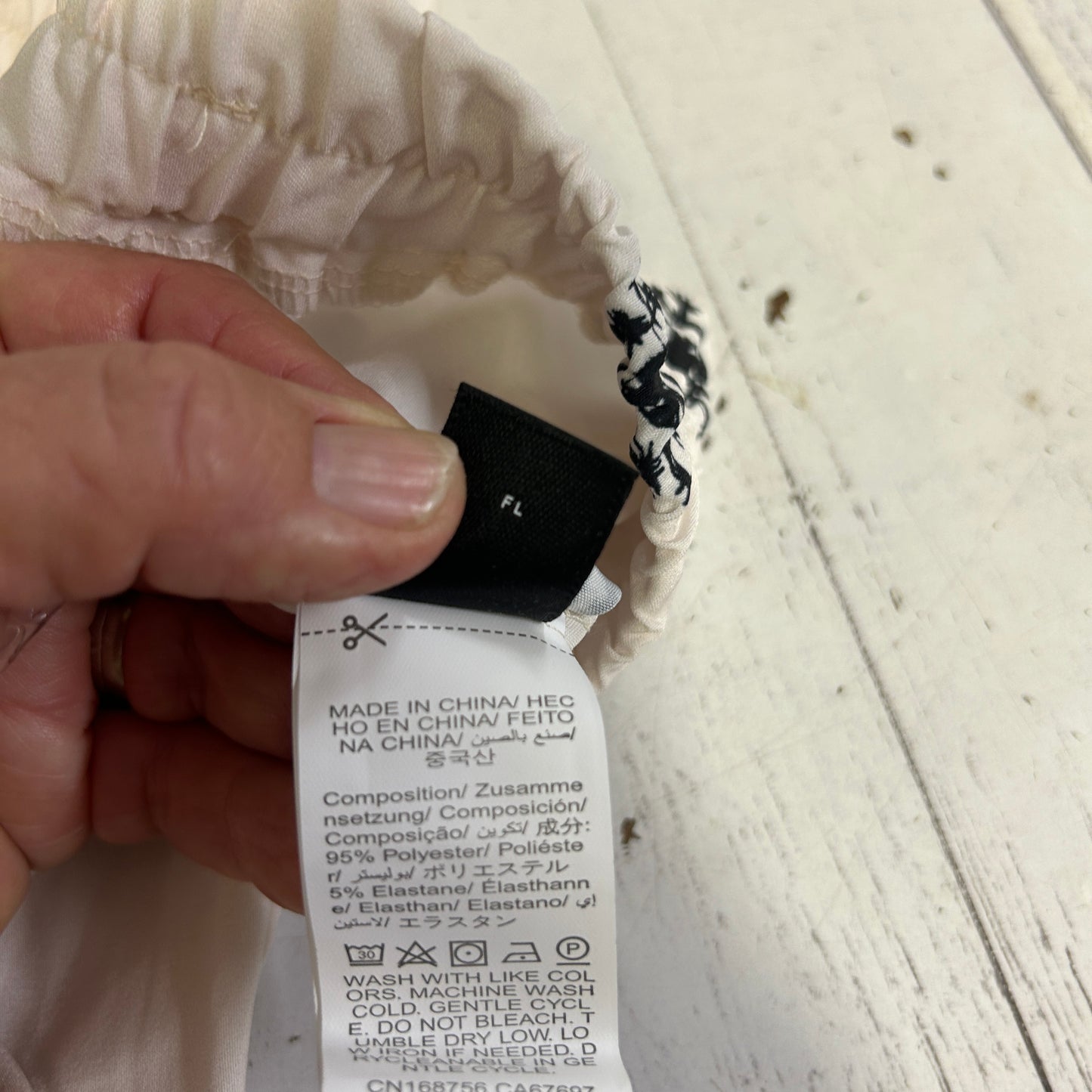 Shein White Wide Leg Pants - Size XL