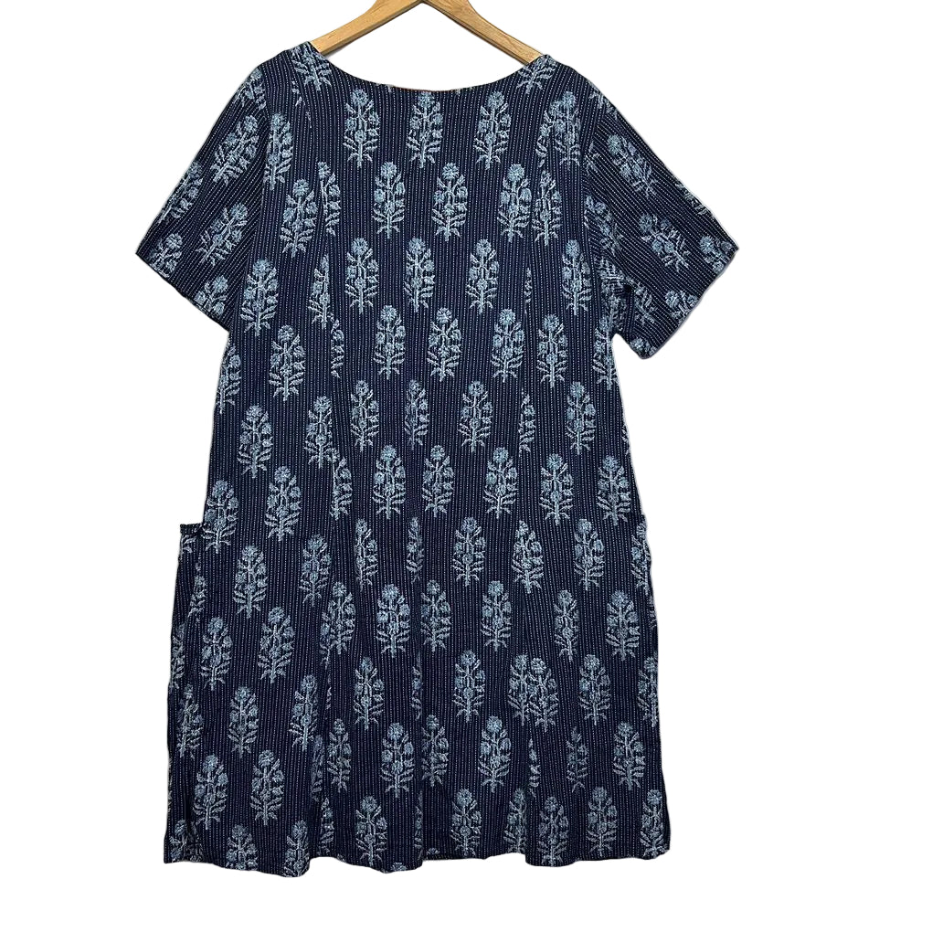 Karma East Navy Cotton Dress - Size XXL