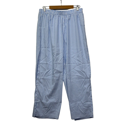 Shein Blue Striped Wide Leg Pants - Size 1XL