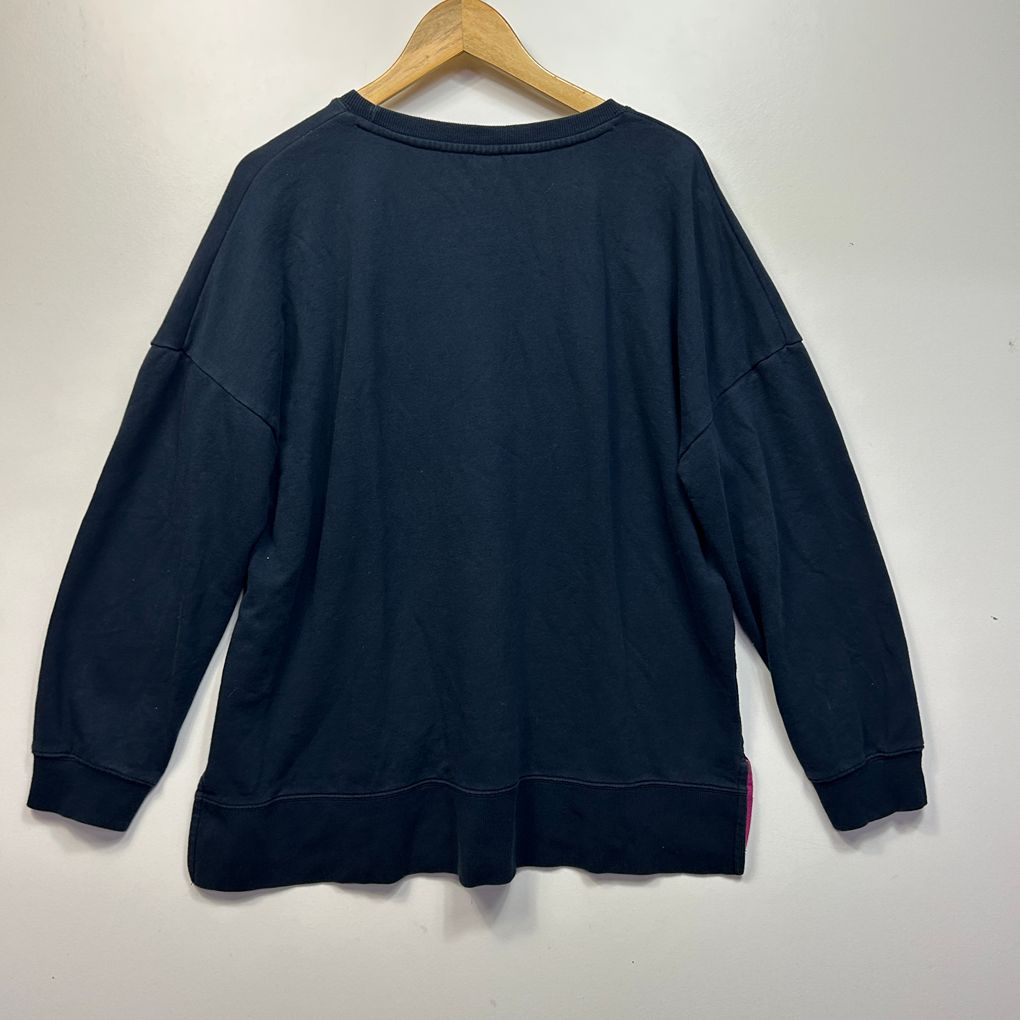 Elm Navy Cotton Jumper Sweater- Size 16