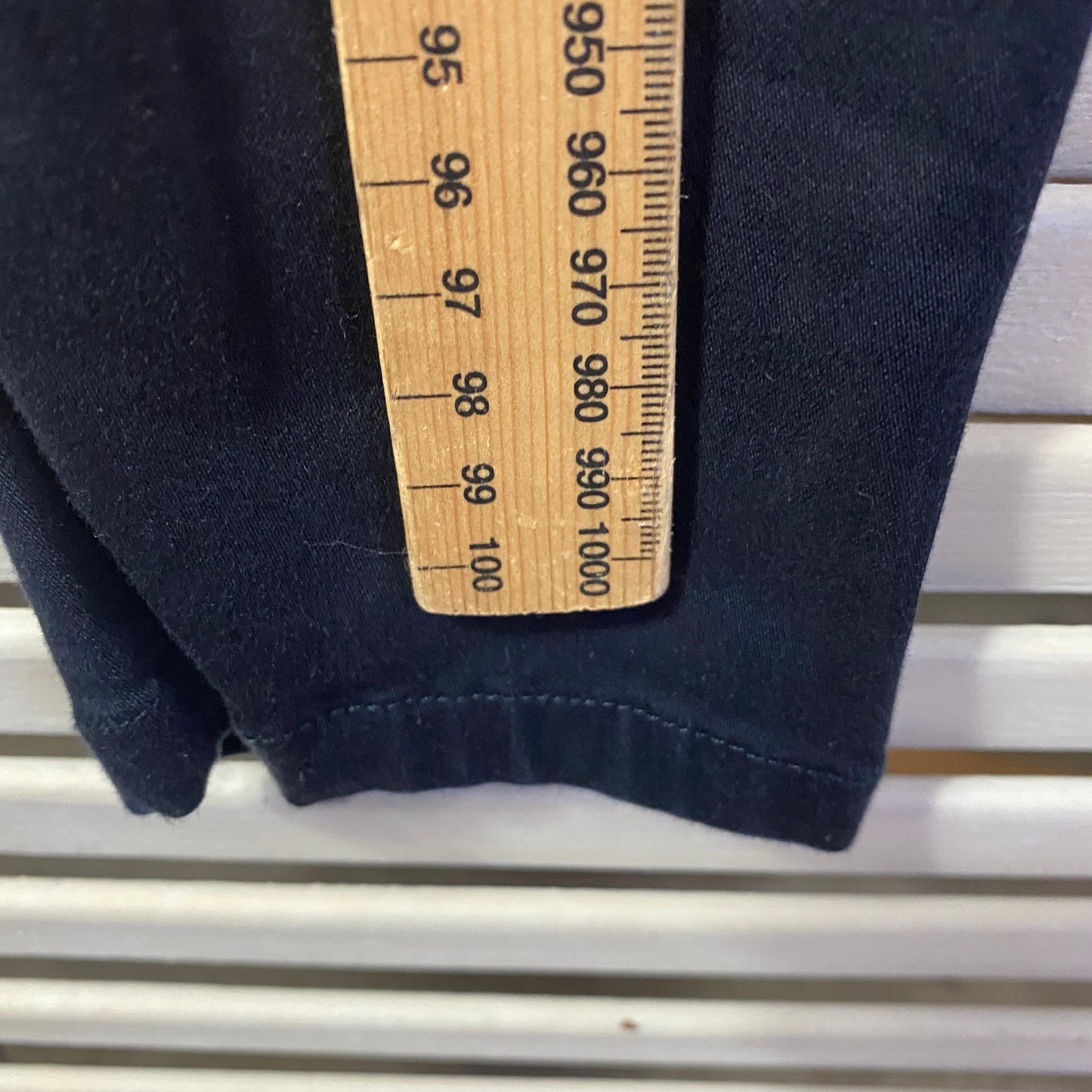 Sussan Pants Size 18 Navy Zip Fly Lyocell Cotton Blend