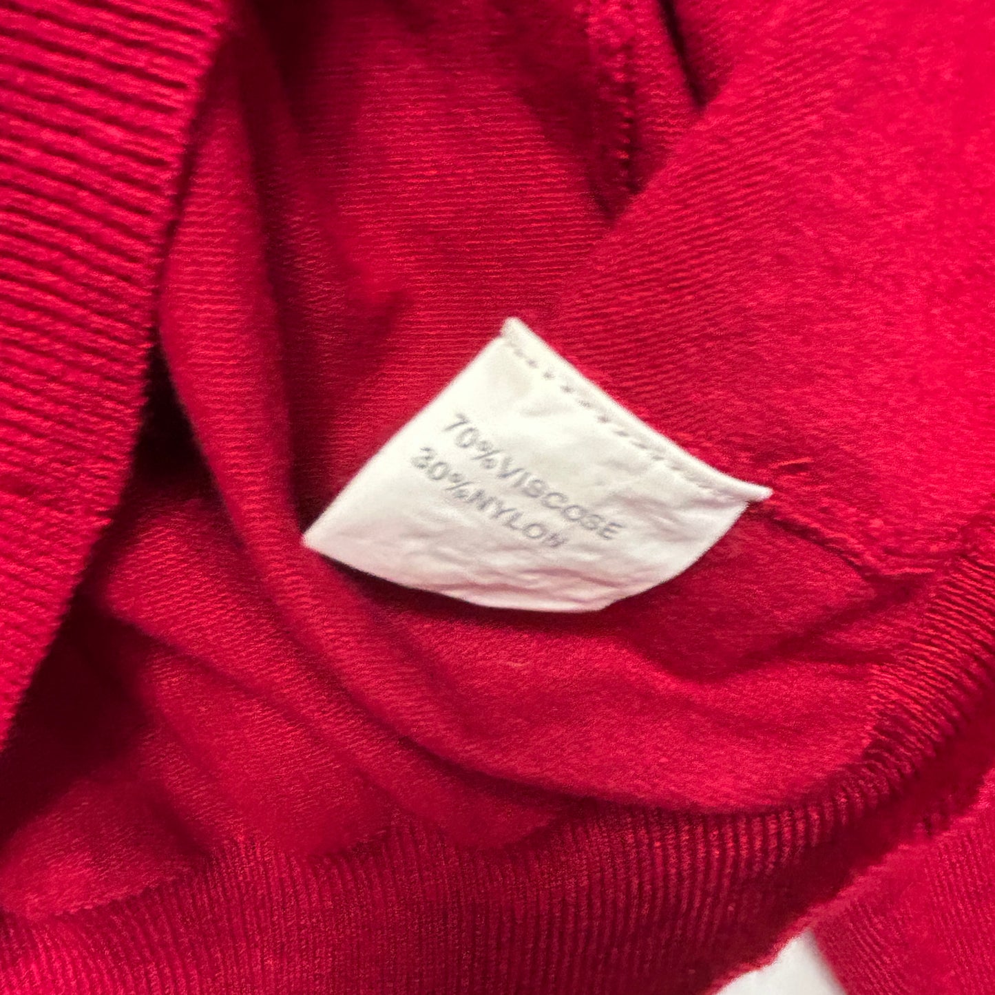 City Chic Cardigan Knit Top Size 18 Medium Plus Red Viscose