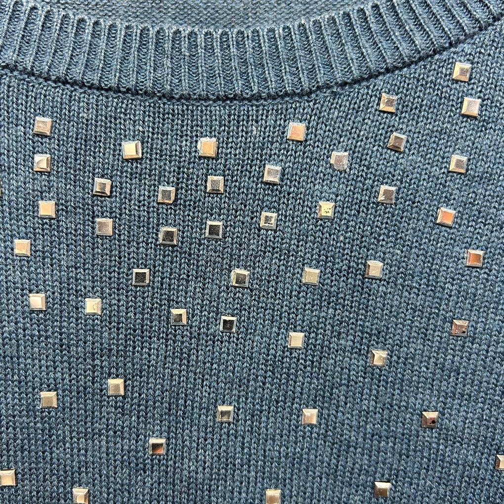 Beme Blue Cotton Knit Jumper - Size 20/L