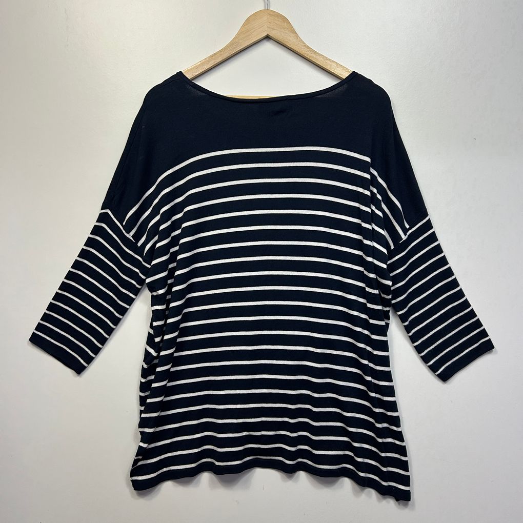 Sussan Navy Cotton Top - Size XL