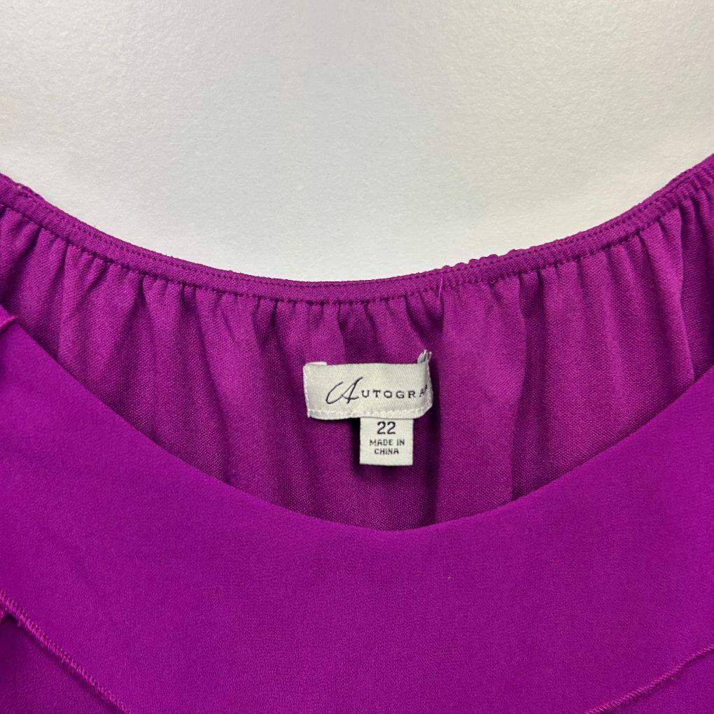 Autograph Purple Ruffle Cami - Size 22