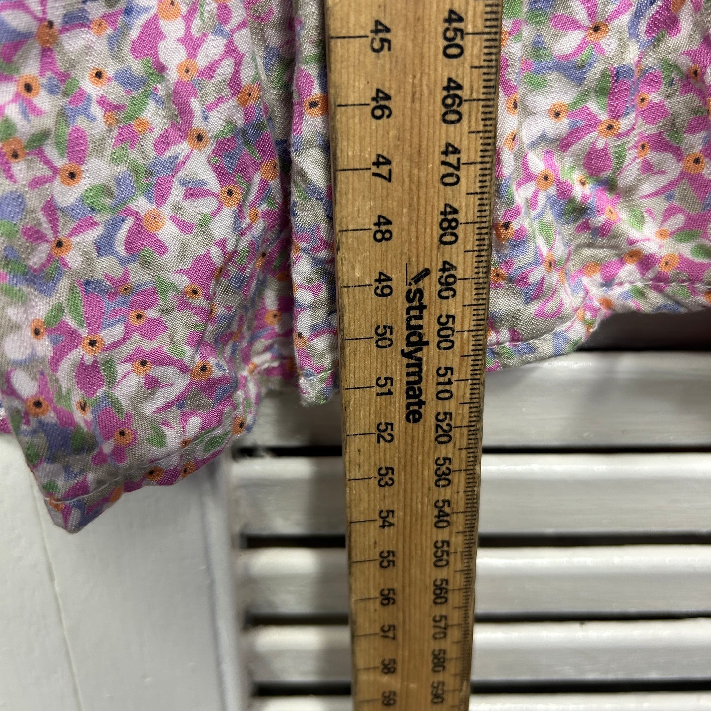 Edited Top Size 26 Pink Floral Off the Shoulder Viscose