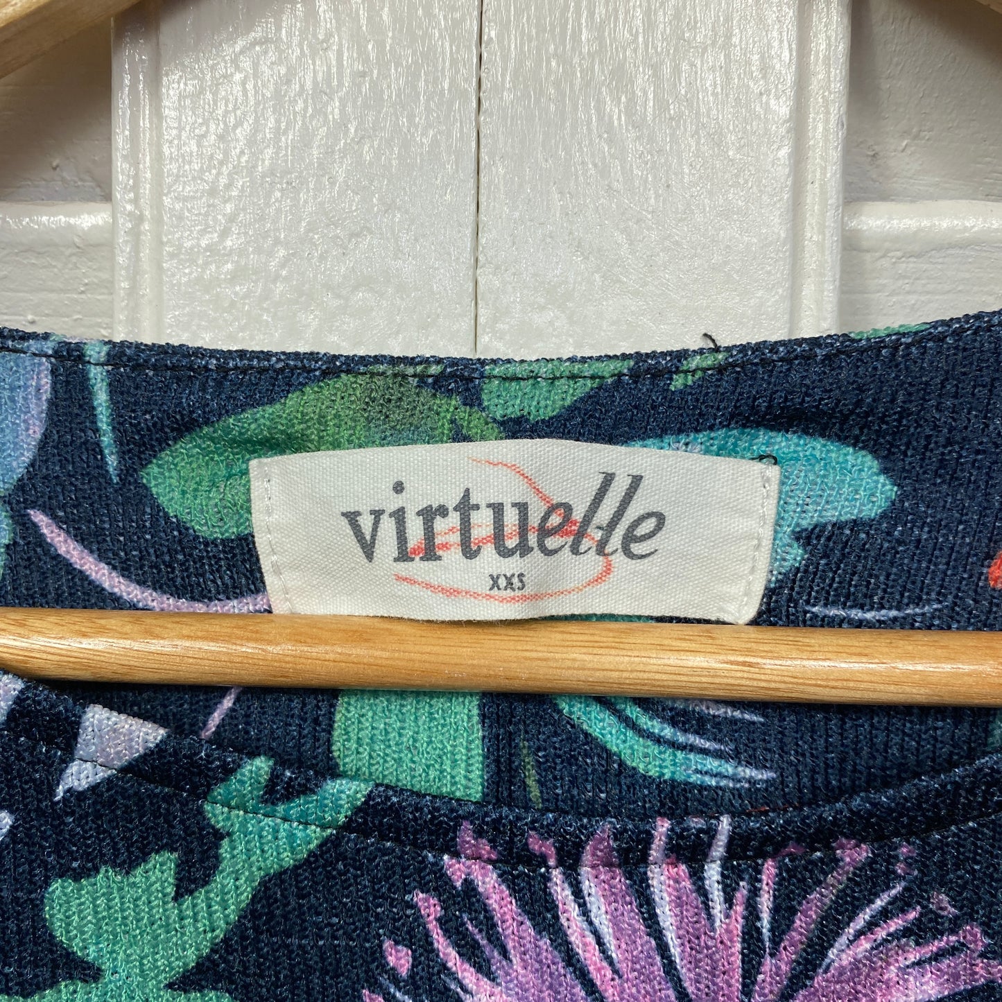 Virtuelle Top Size 14 16 Plus Floral Long Sleeve  Multicoloured