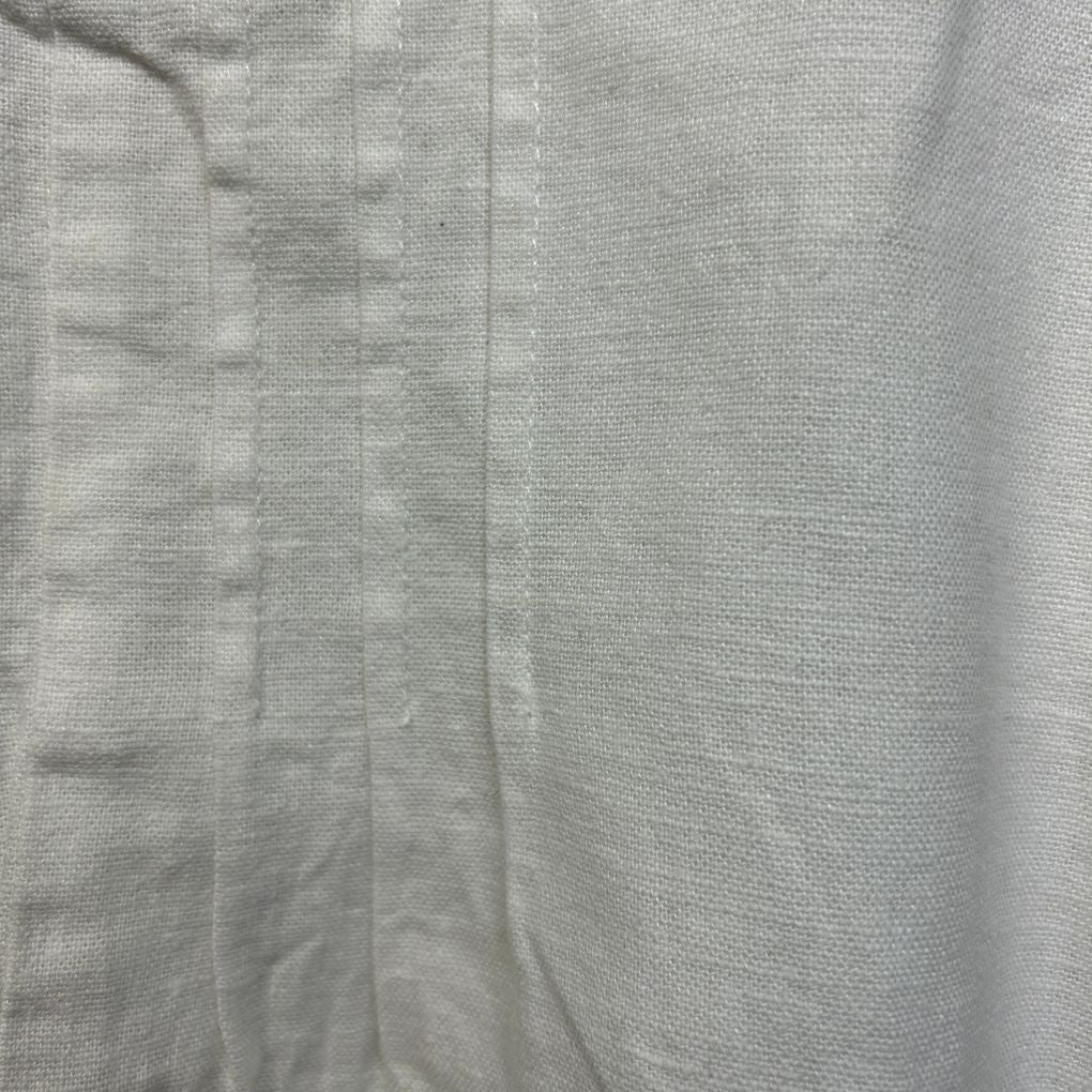 Virtuelle White Linen Top - Size 18