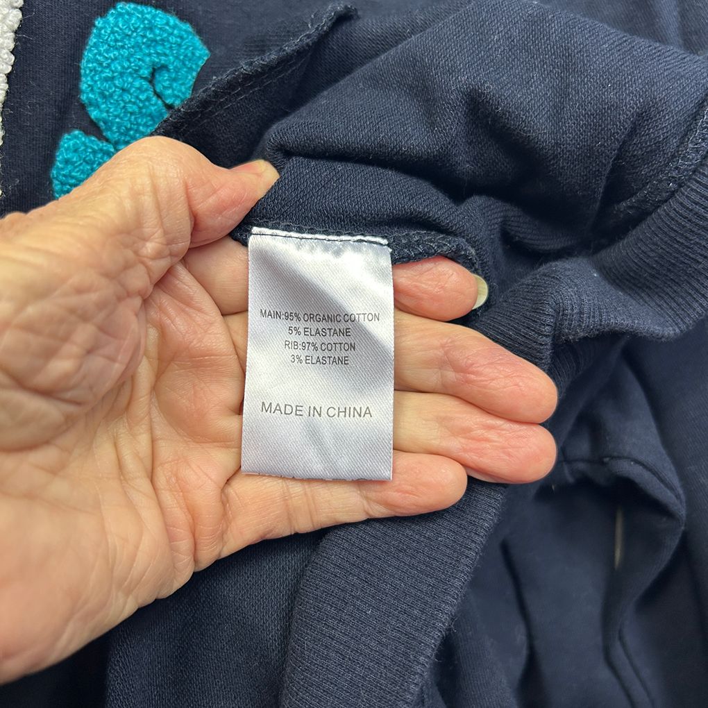 Virtuelle Navy Cotton Jumper - Size 18/M