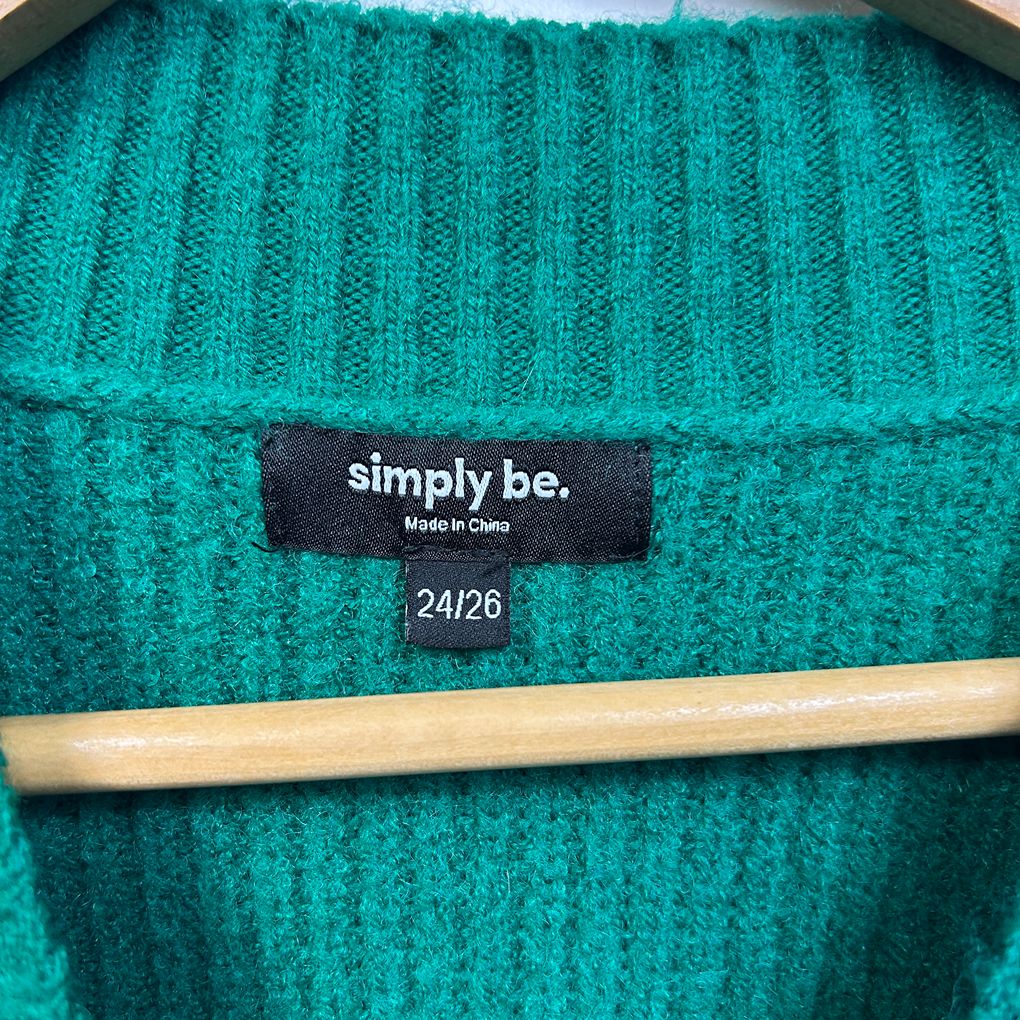 Simply Be Green Jumper - Size 18/20