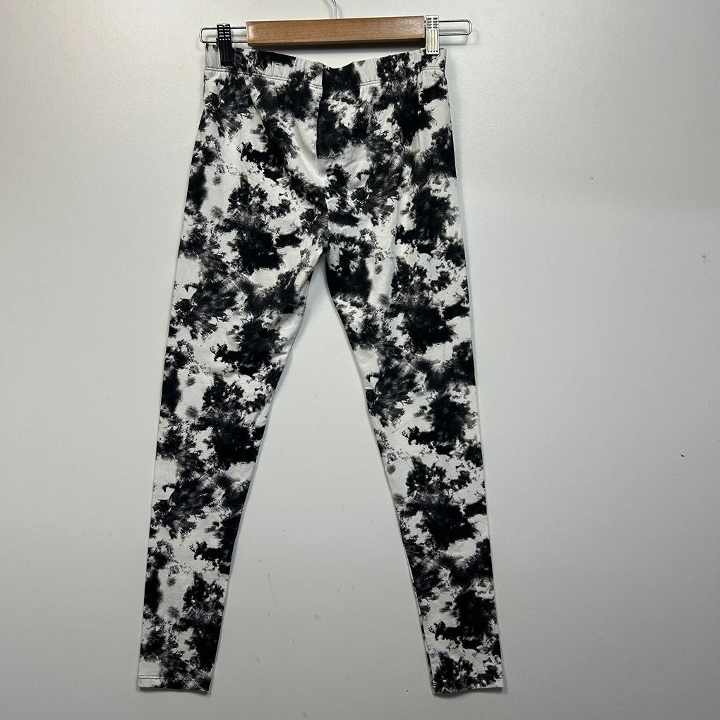 Brilliant Basics Black and White Cotton Leggings - Size 16