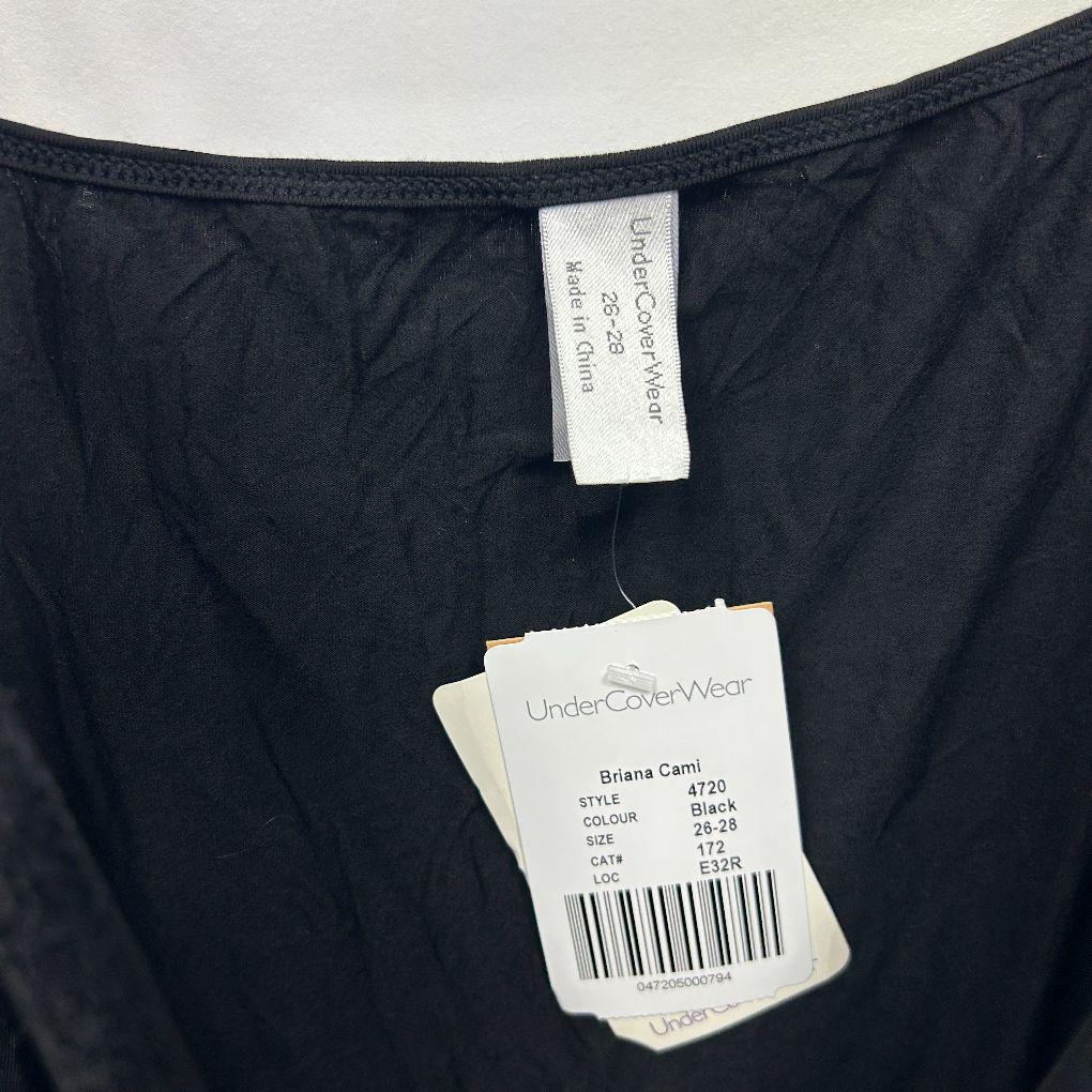 UnderCoverWear Black Cami Top - Size 26 - 28