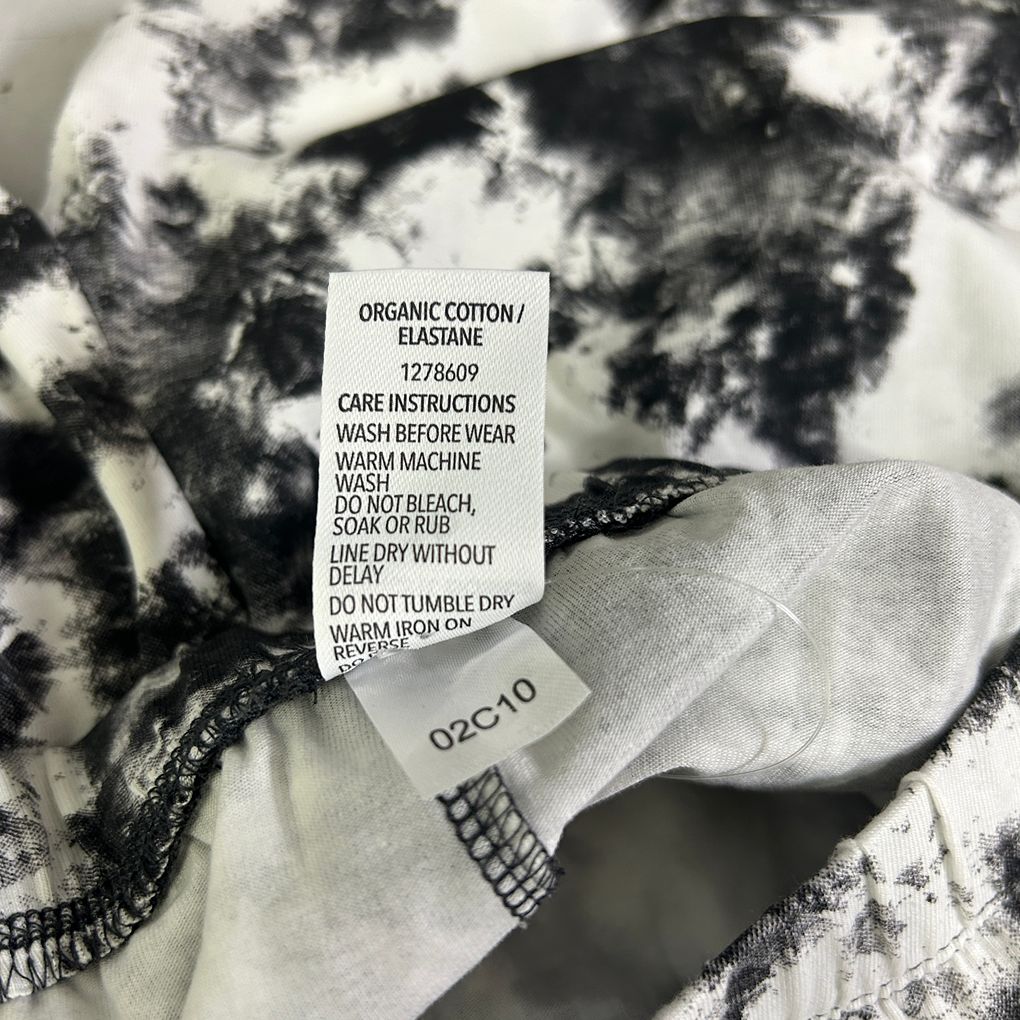 Brilliant Basics Black and White Cotton Leggings - Size 16