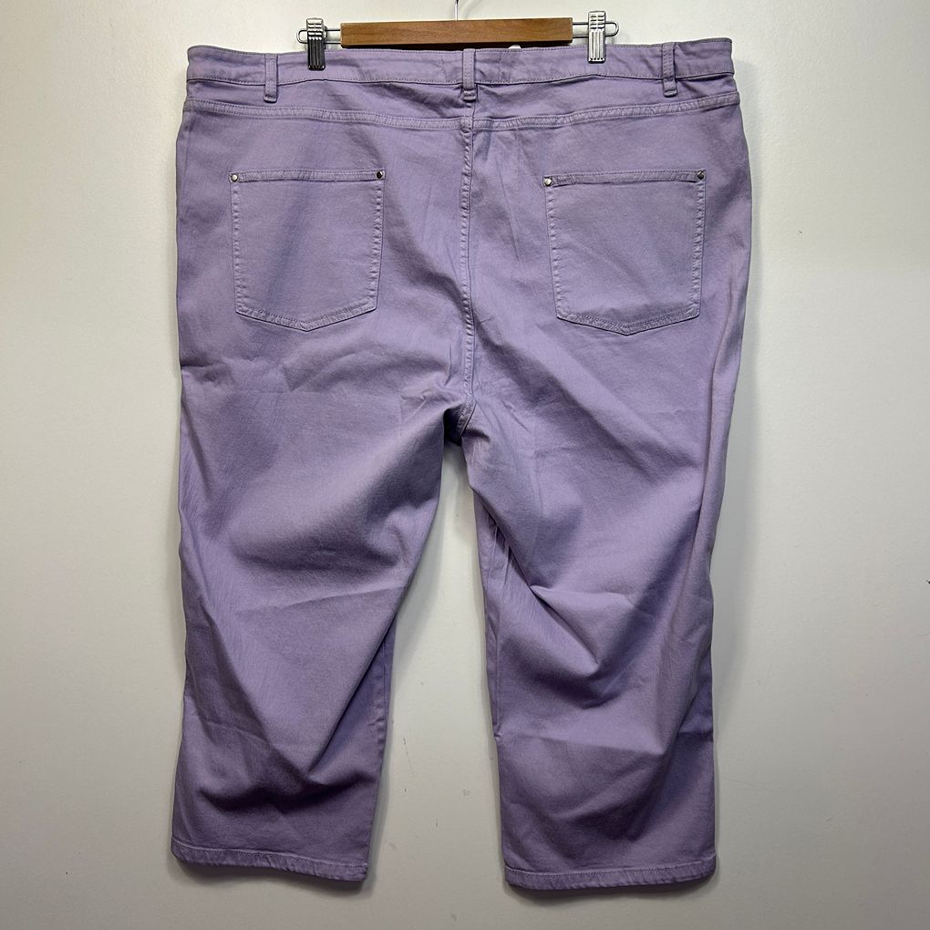 Suzanne Grae Slim Denim Cropped Denim Pants  - Size 24