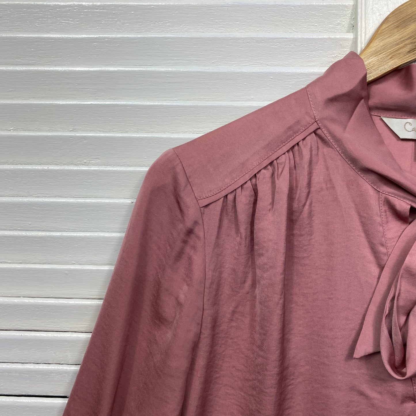 Capture Top Size 14 Long Sleeve Dusty Pink