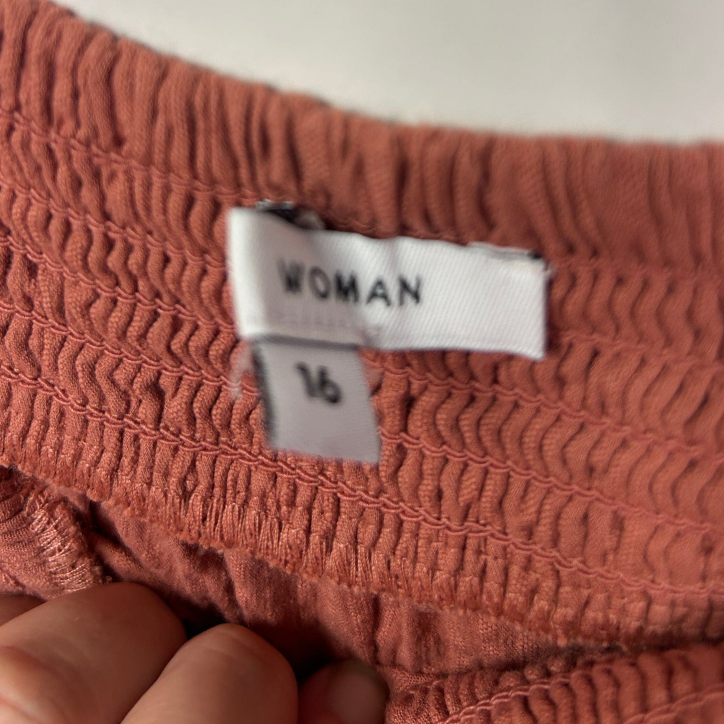Target Top 16 Rust 3/4 Sleeve Cotton