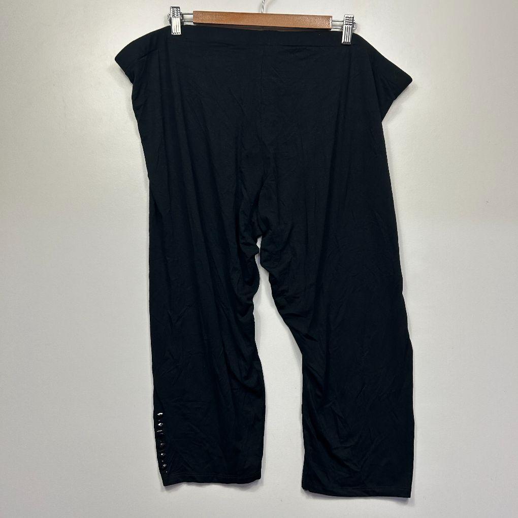 Autograph Black Cropped Pants - Size 22/XL