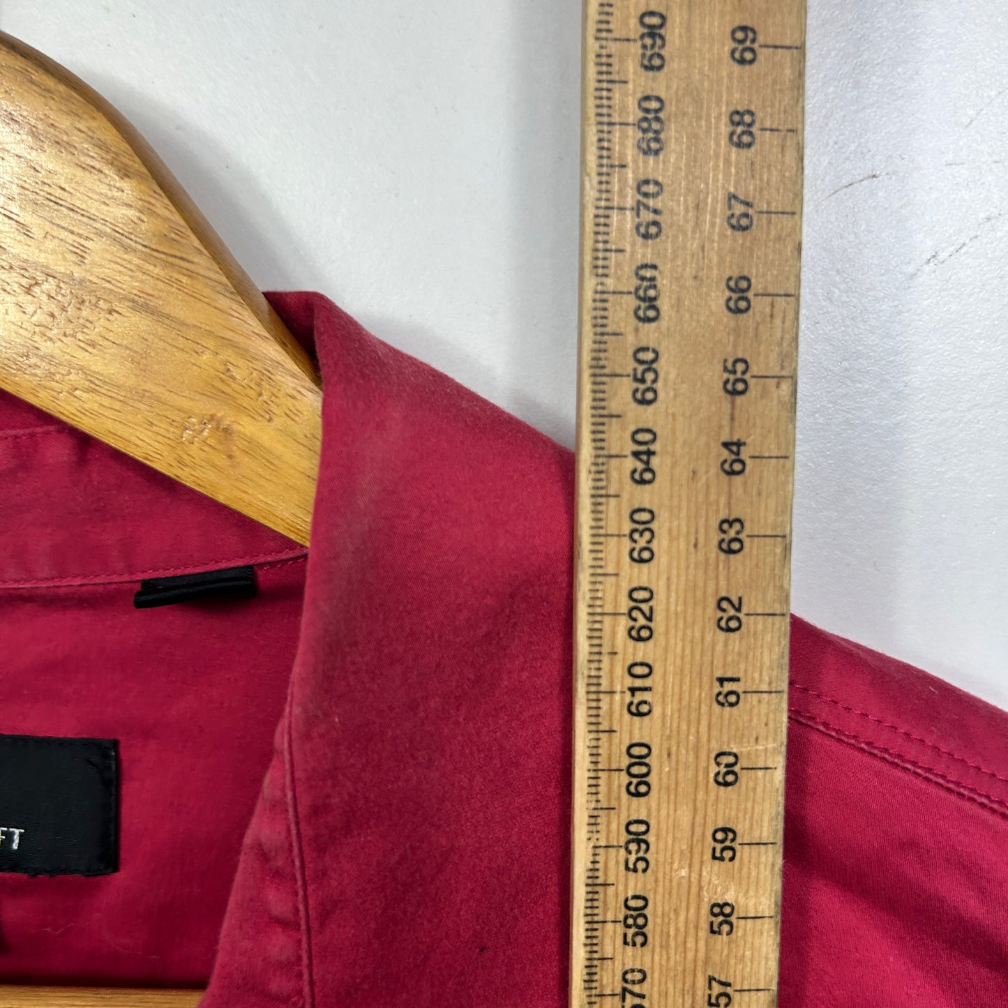 Sportscraft Button Up Burgundy Shirt - Size 14