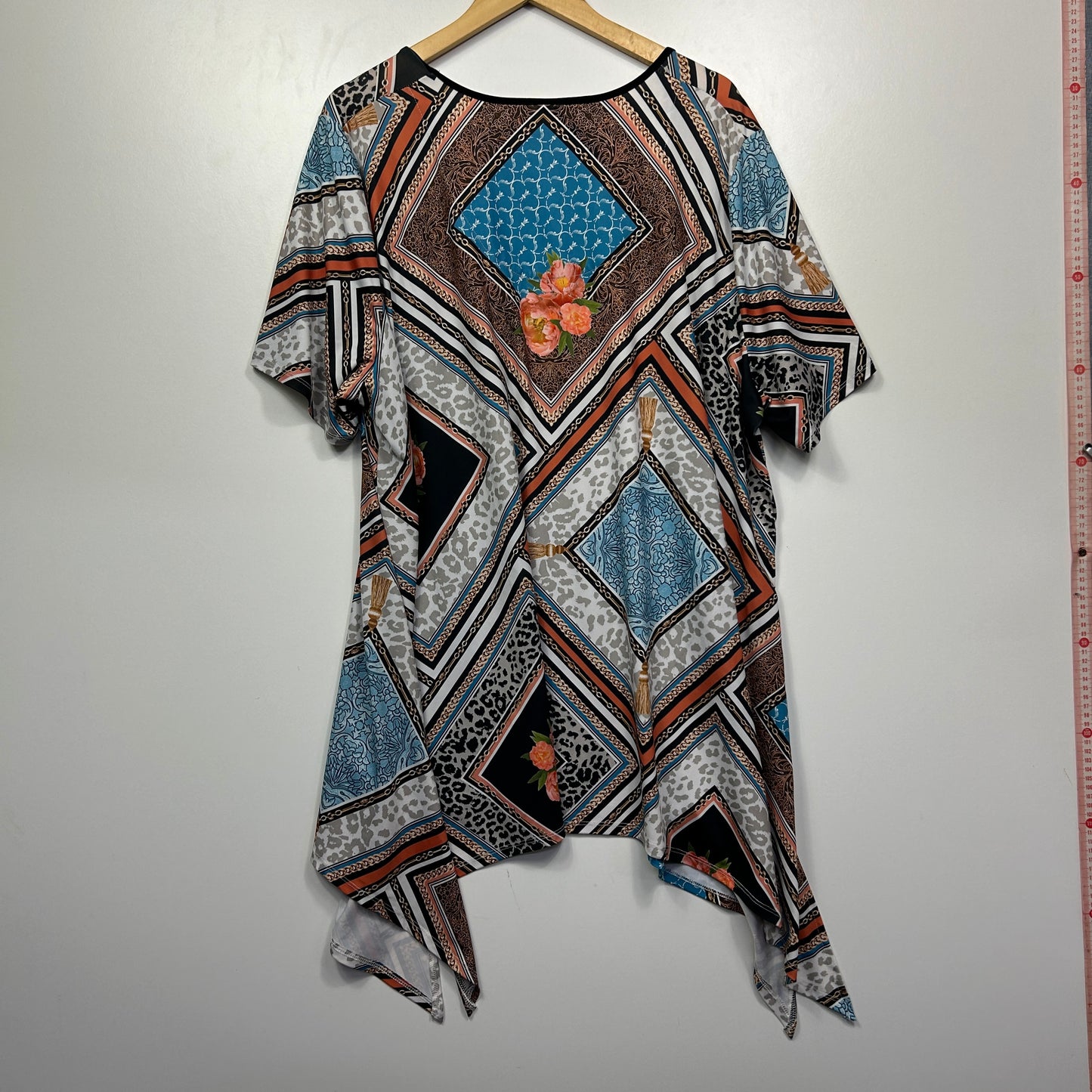 Taking Shape Multicoloured Print Tunic Top - Size 22/XL