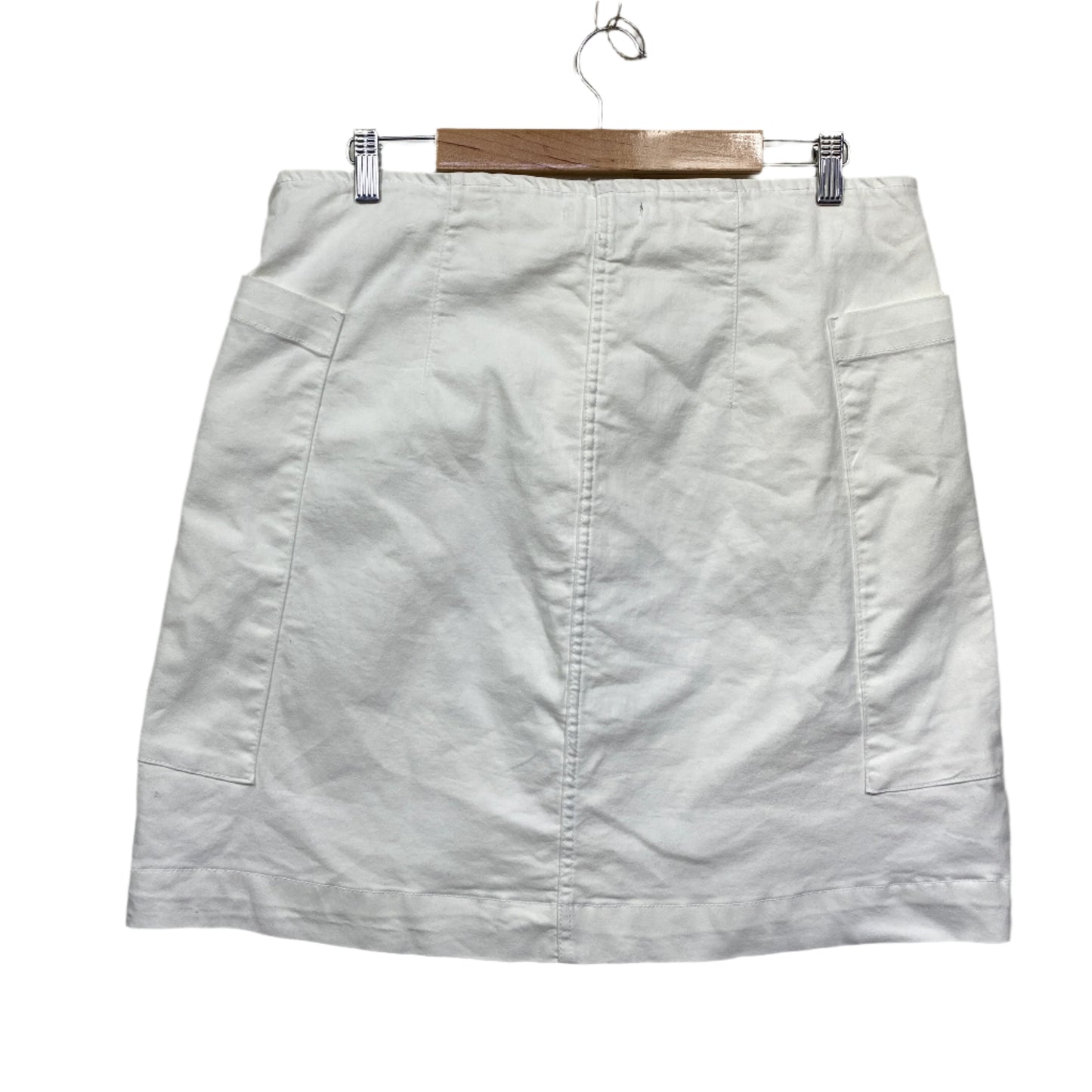 Katies Skirt Size 14 White Short Length Heavy Cotton