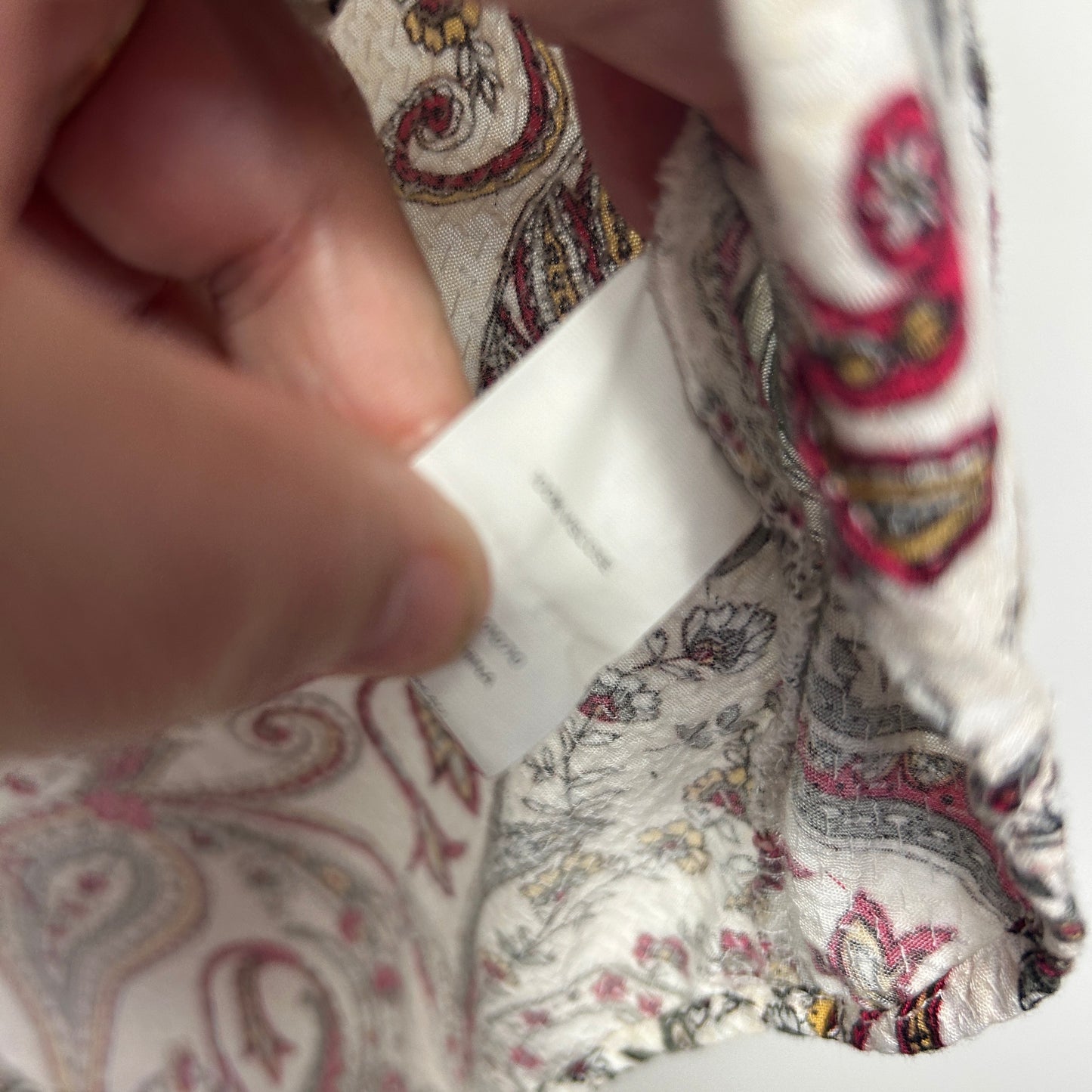 Katies Cream Paisley Long Sleeve Top - Size 18