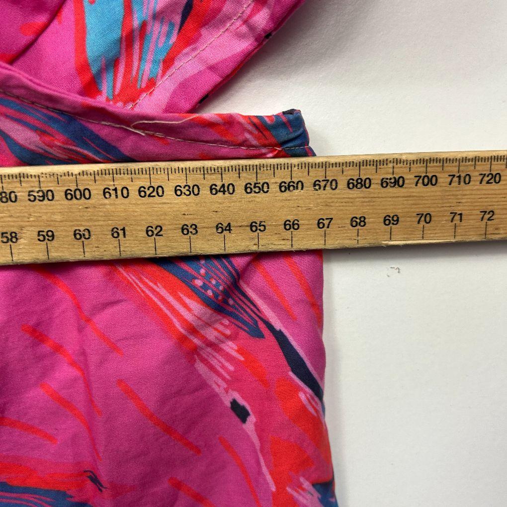 Handmade Hot Pink Multi Print Cotton Dress - Size 18/20/22