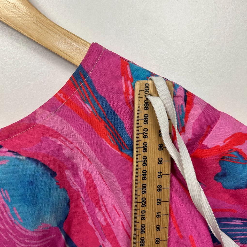 Handmade Hot Pink Multi Print Cotton Dress - Size 18/20/22