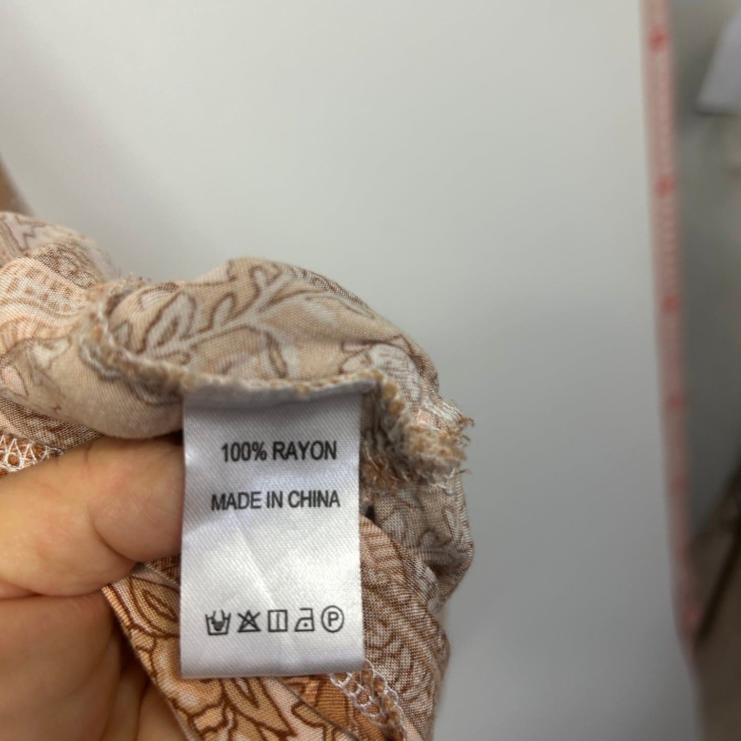 Salty Bright Beige Floral Boho Dress - Size 12