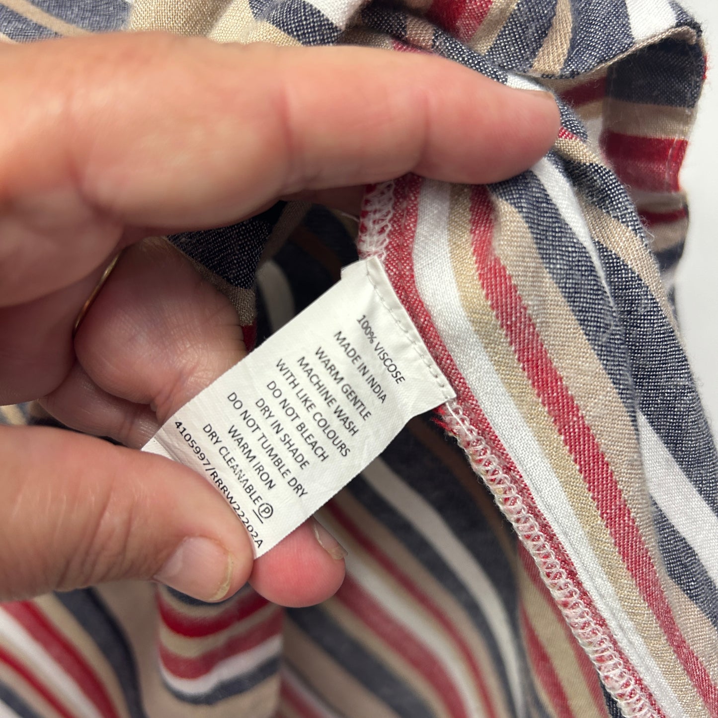 Regatta Viscose Multicoloured Striped Top - Size 16