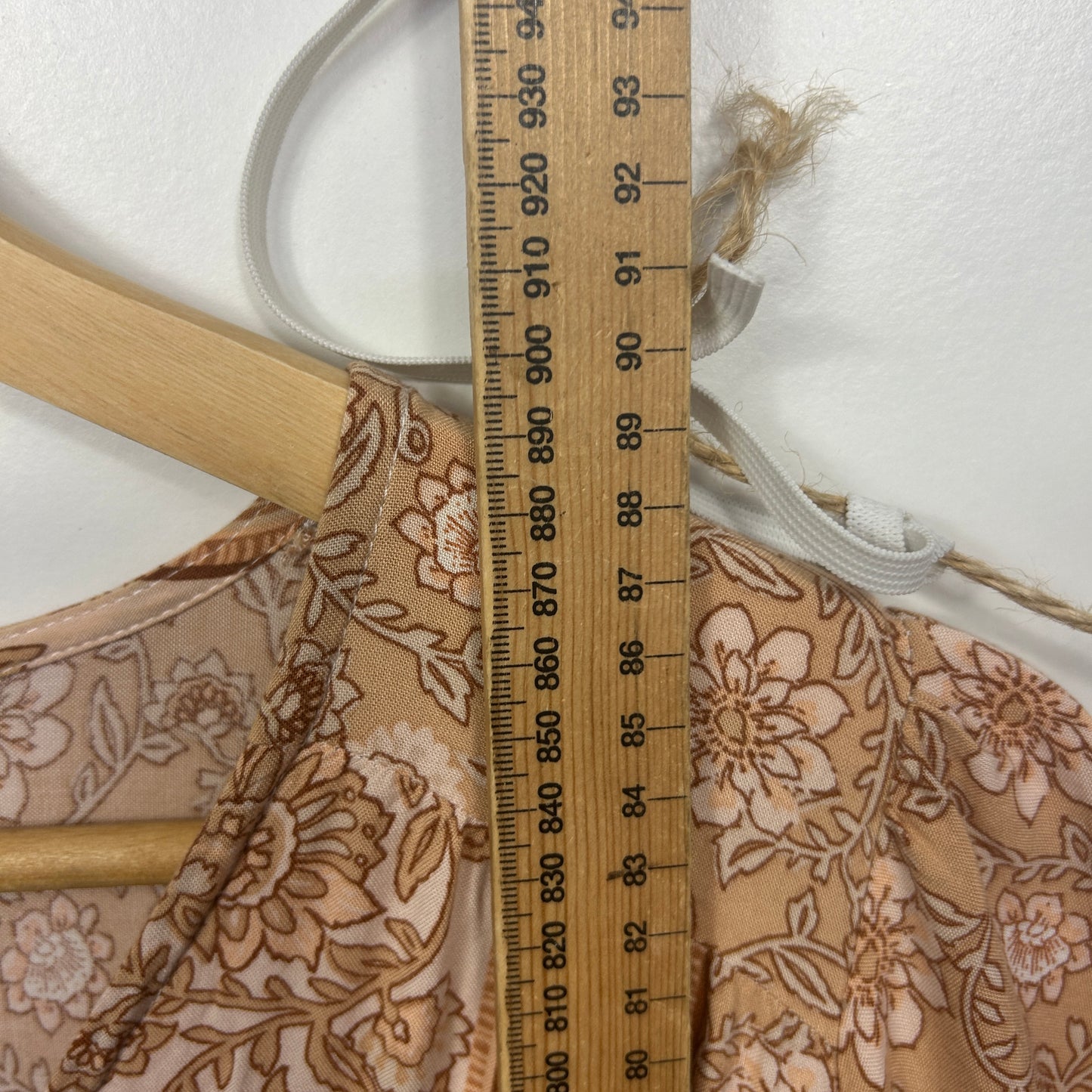 Salty Bright Beige Floral Boho Dress - Size 12