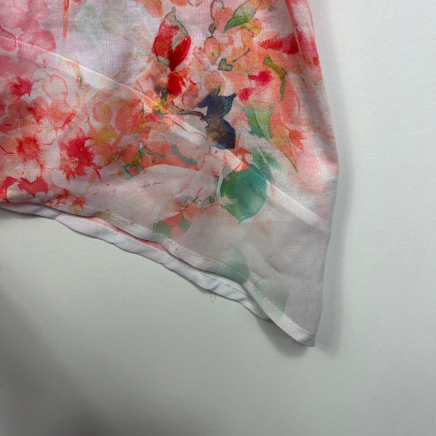 Millers Pink Floral Asymmetric Top - Size 18