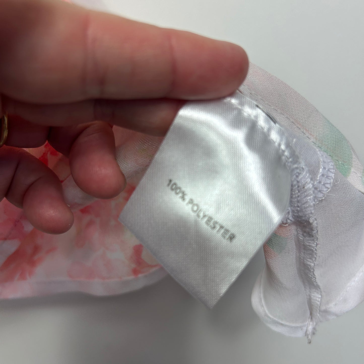 Millers Pink Floral Asymmetric Top - Size 18