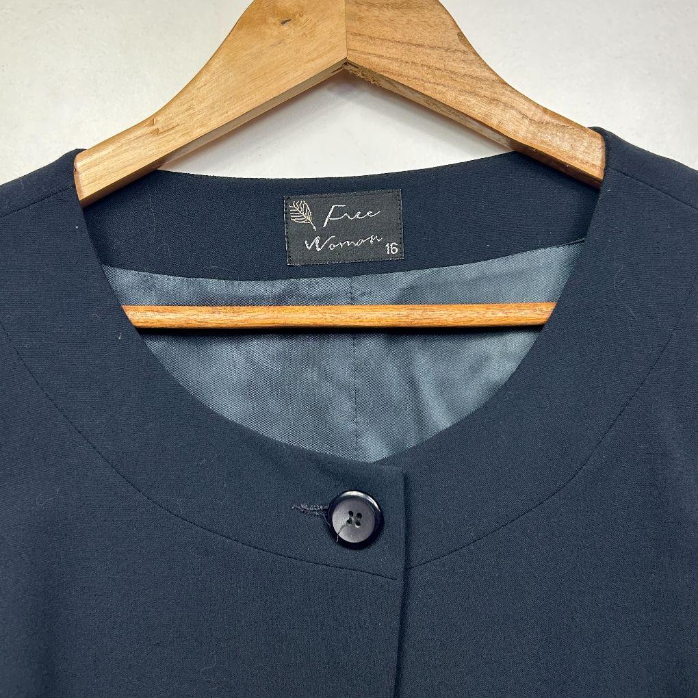 Free Women Navy Jacket - Size 16