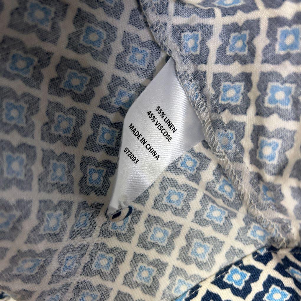 Sportsgirl Blue Geometric Print Dress - Size 18