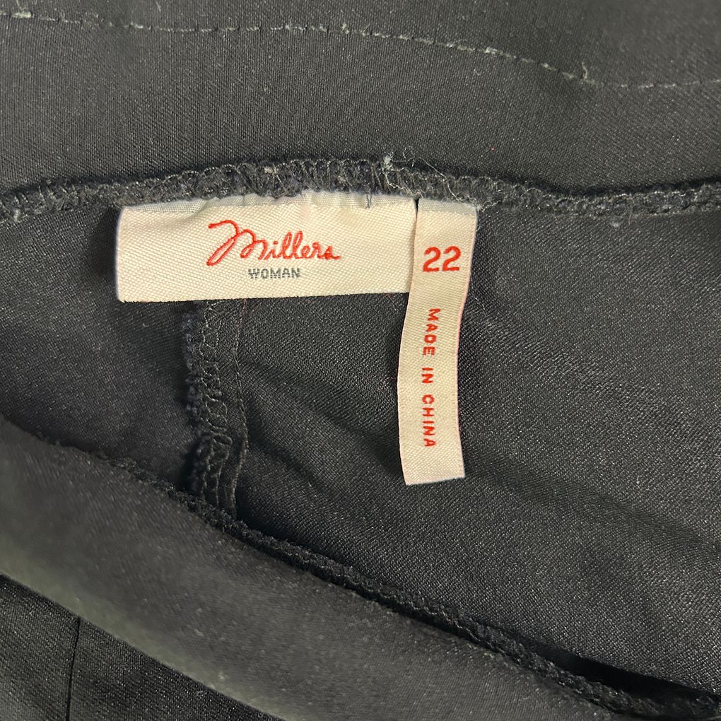 Millers Black Pants - Size 22