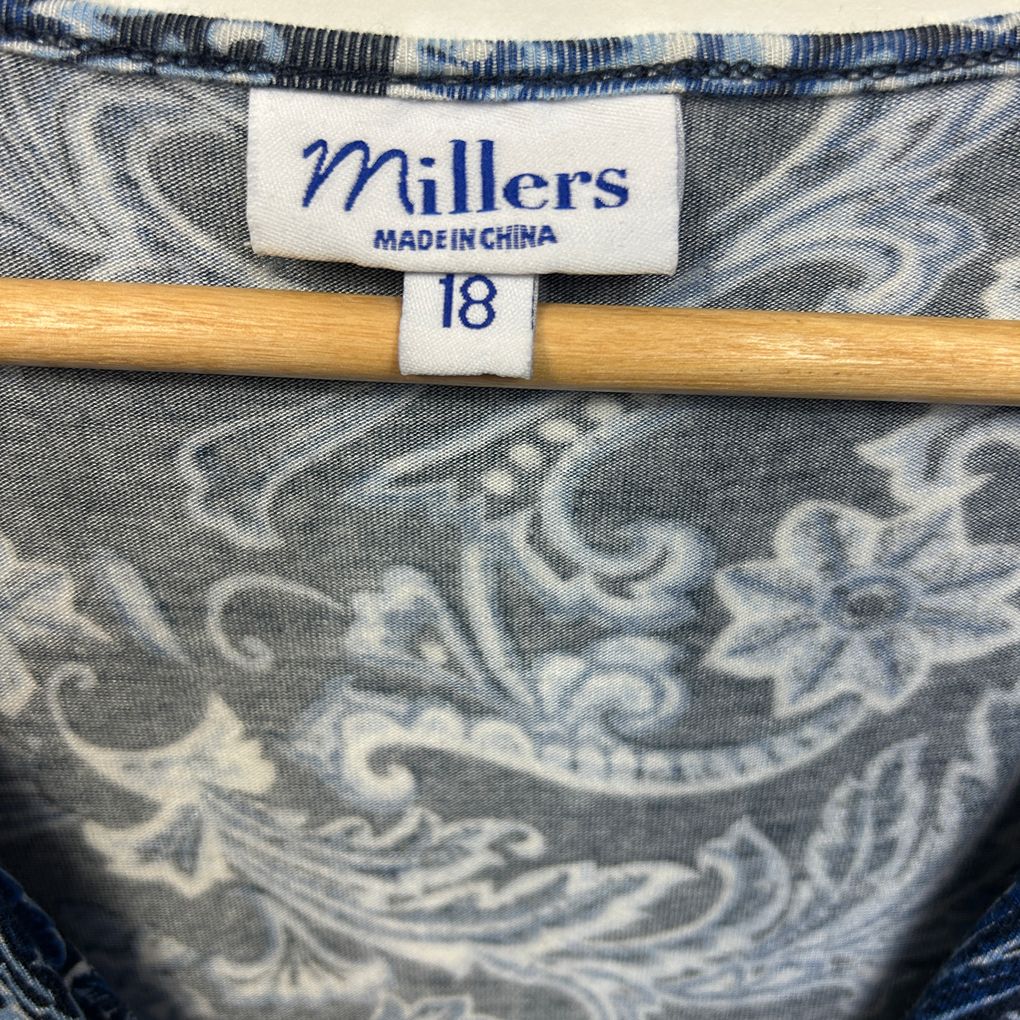 Millers Navy Top - Size 18