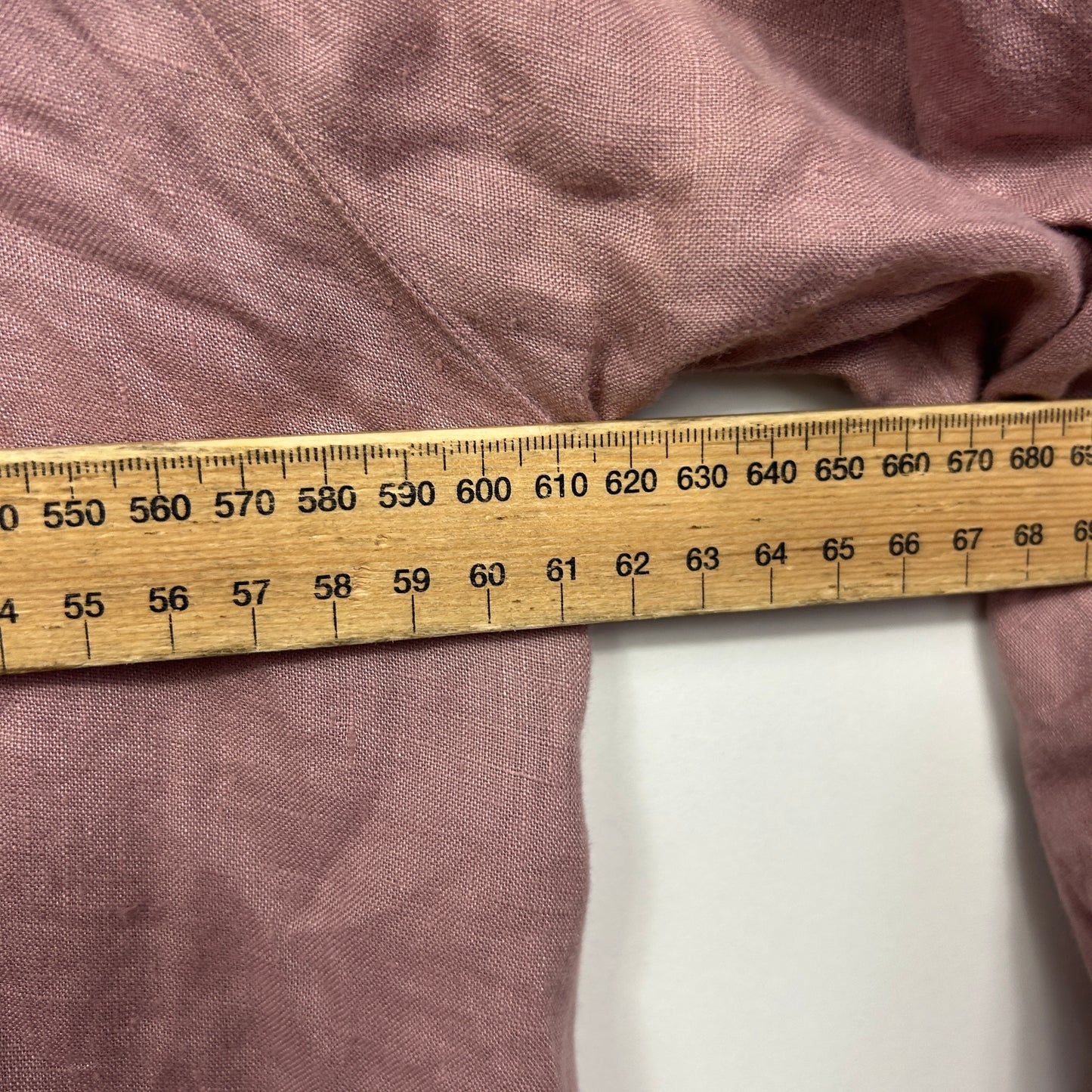 Sussan Dusty Rose Linen Top - Size 16/18?
