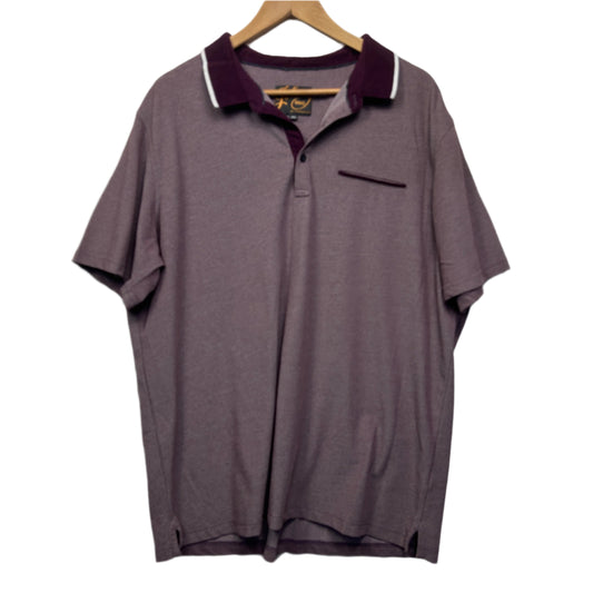 Johnny Bigg Polo Shirt Size 3XL Maroon Short Sleeve