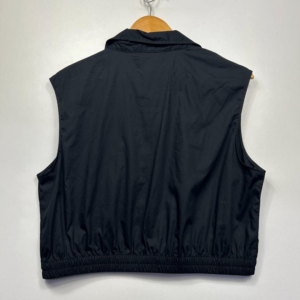 Preview Black Cotton Crop Top - Size 16