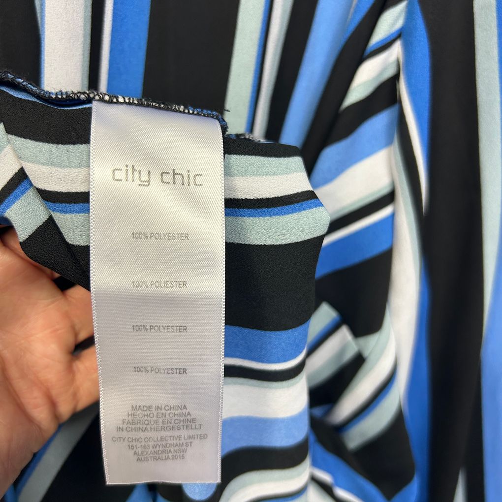 City Chic Blue Top - Size 18/M