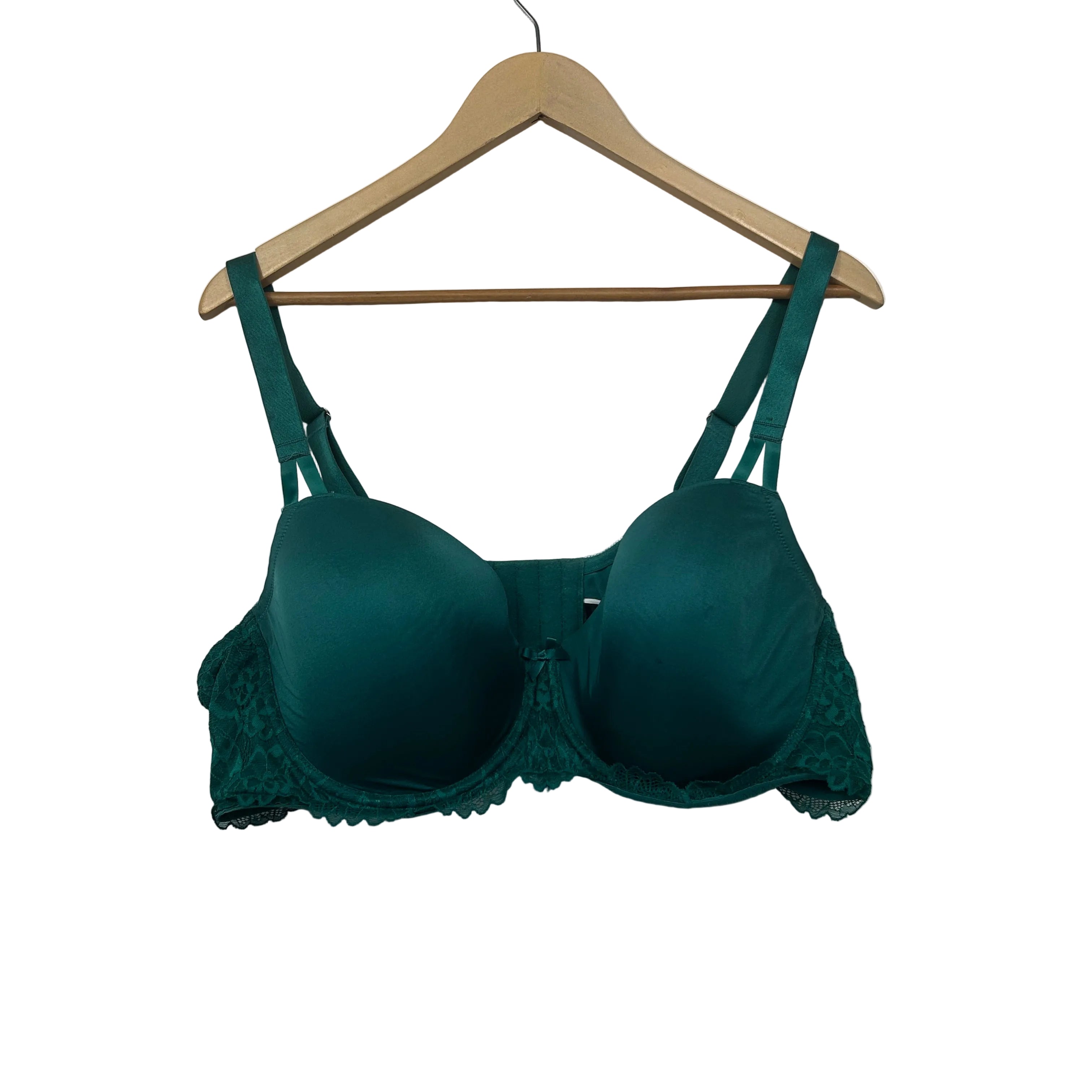 City Chic Teal Green Lace Bra - Size 22D