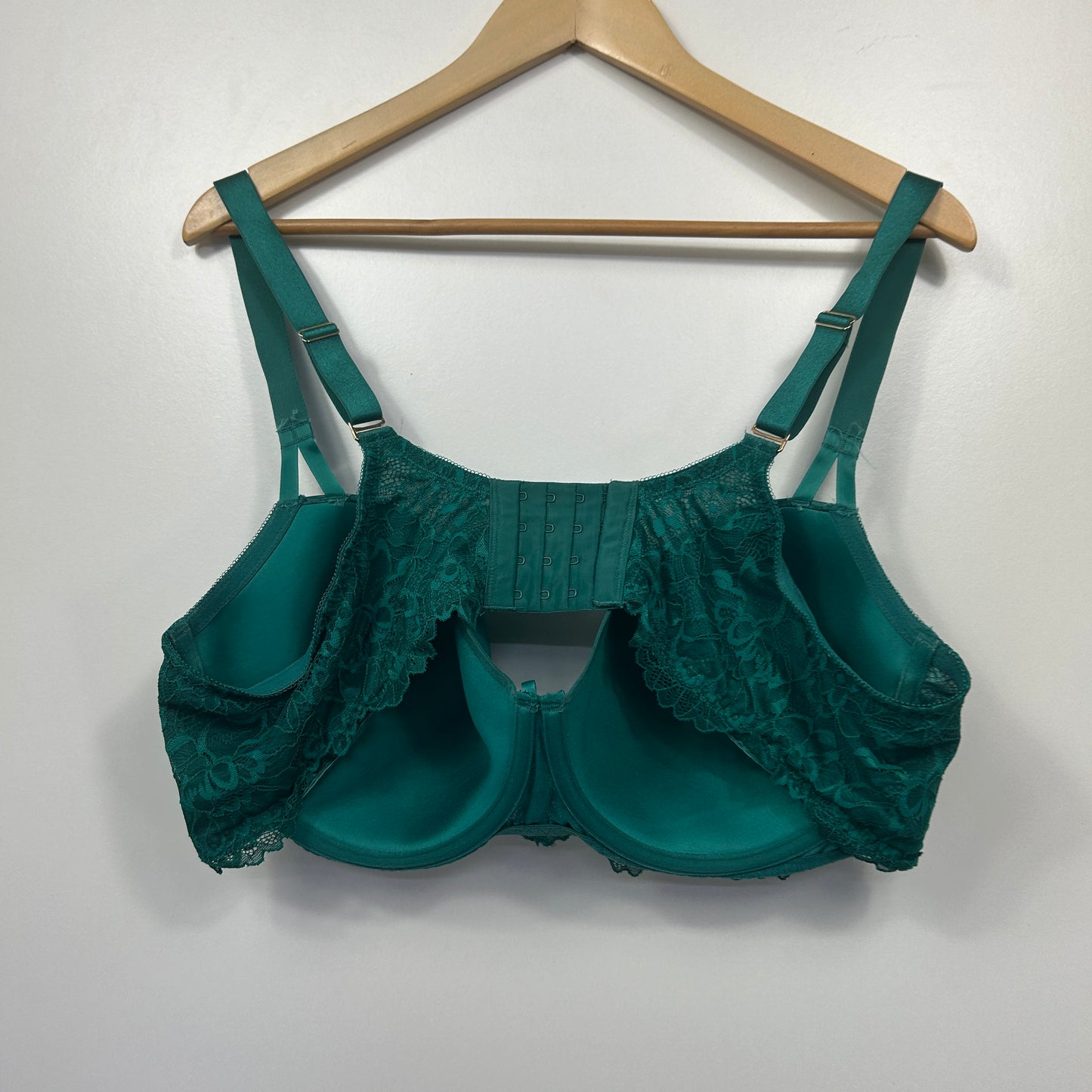 City Chic Teal Green Lace Bra - Size 22D