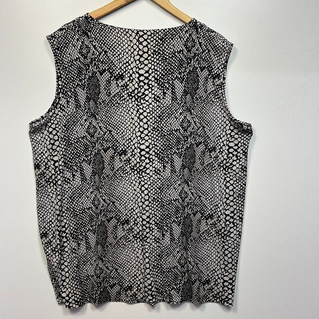My Size Black Sleeveless Top - Size 18/M