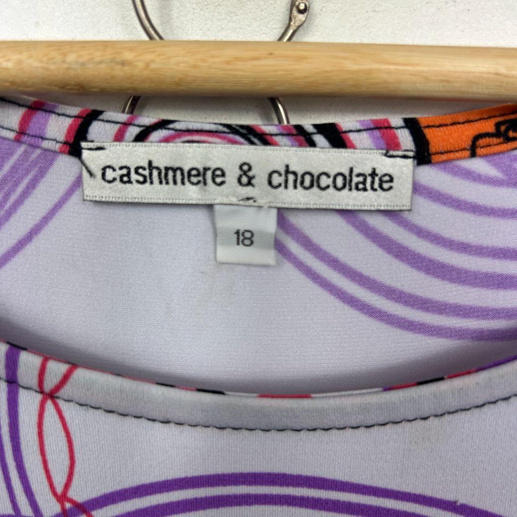 Cashmere & Chocolate Multicoloured Dress - Size 18