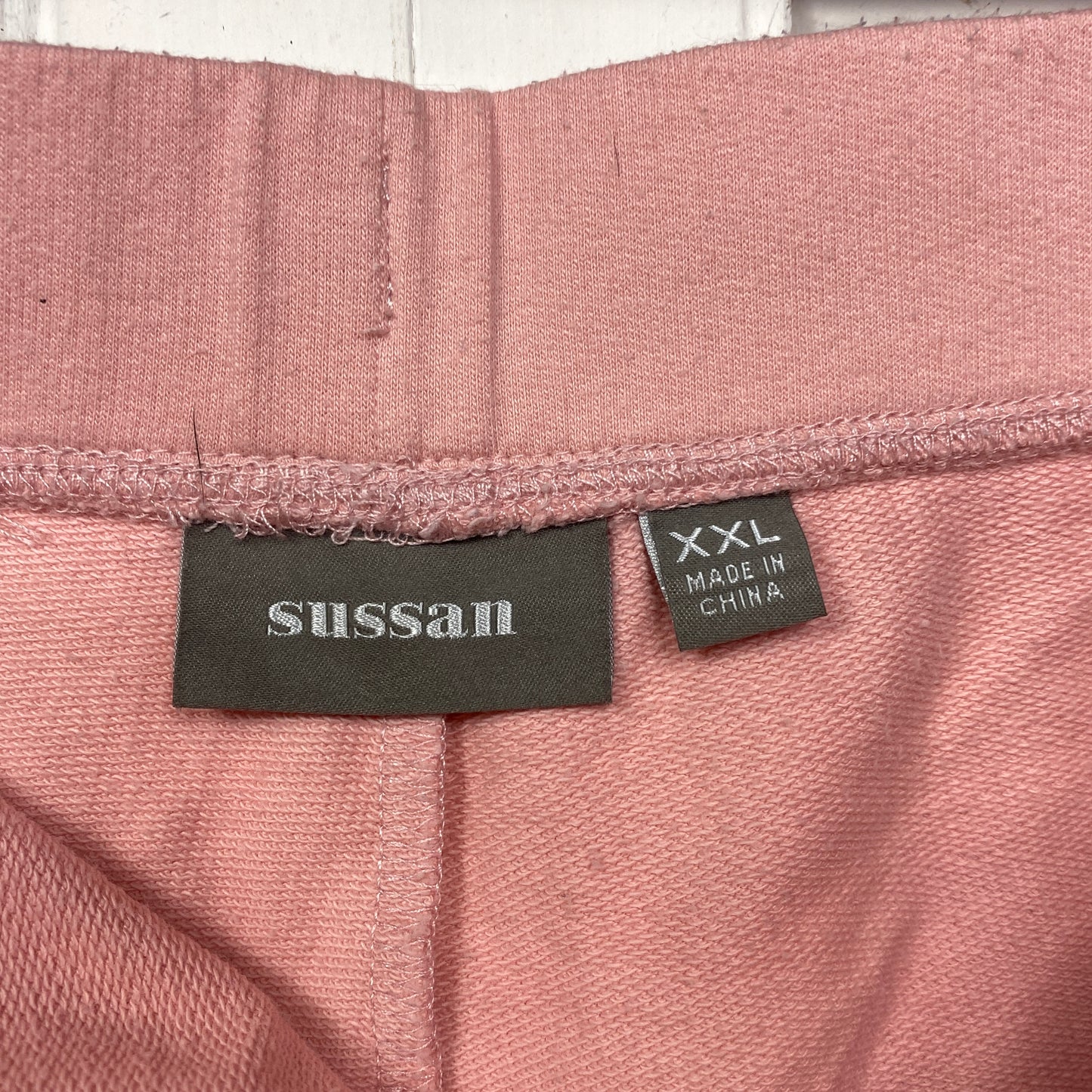 Sussan Shorts Size 2XL16 18 Pink Pockets 100% Cotton