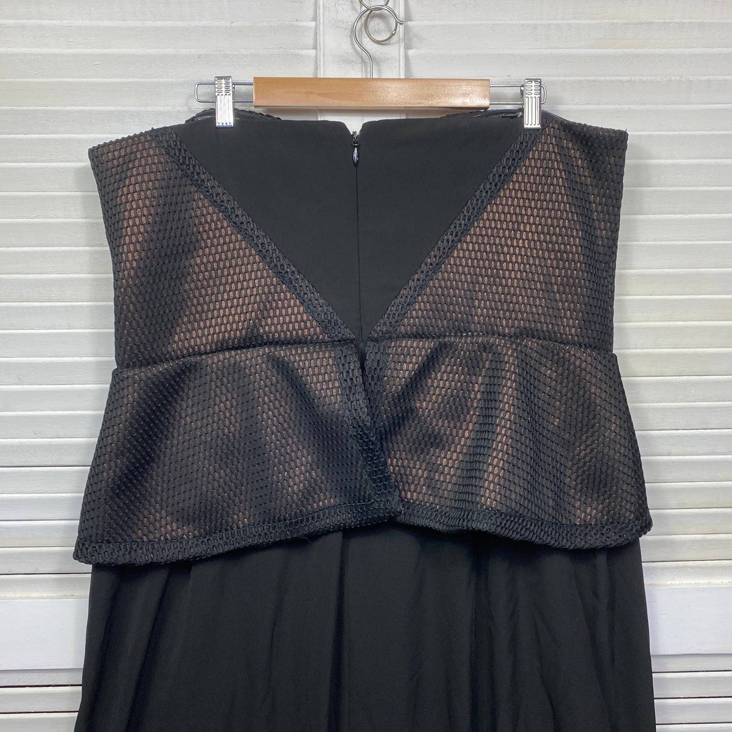 City Chic Dress Size 20 Plus Black Strapless Cocktail Evening