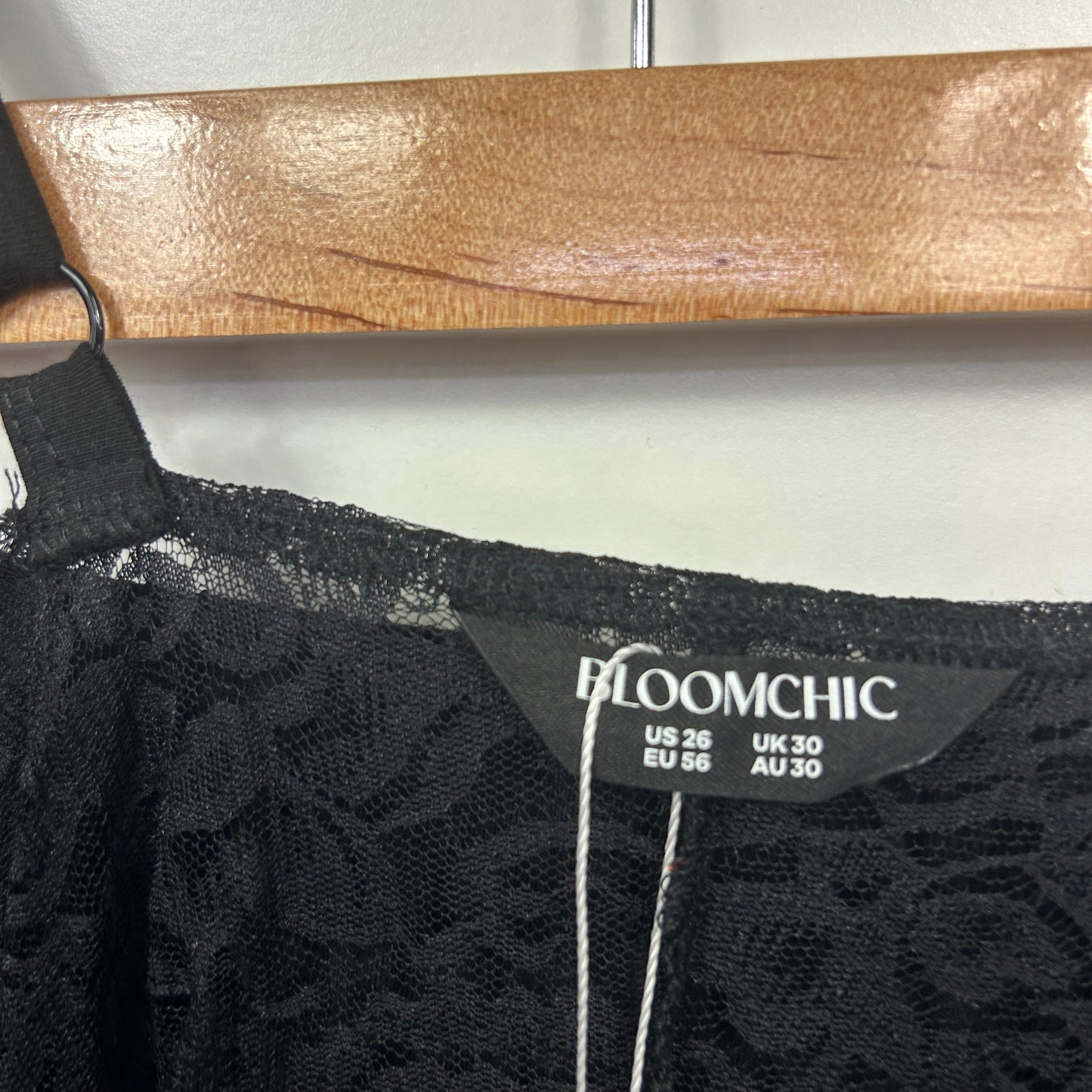 Bloomchic Black Lace Cami & Shorts PJ Set - Size 30