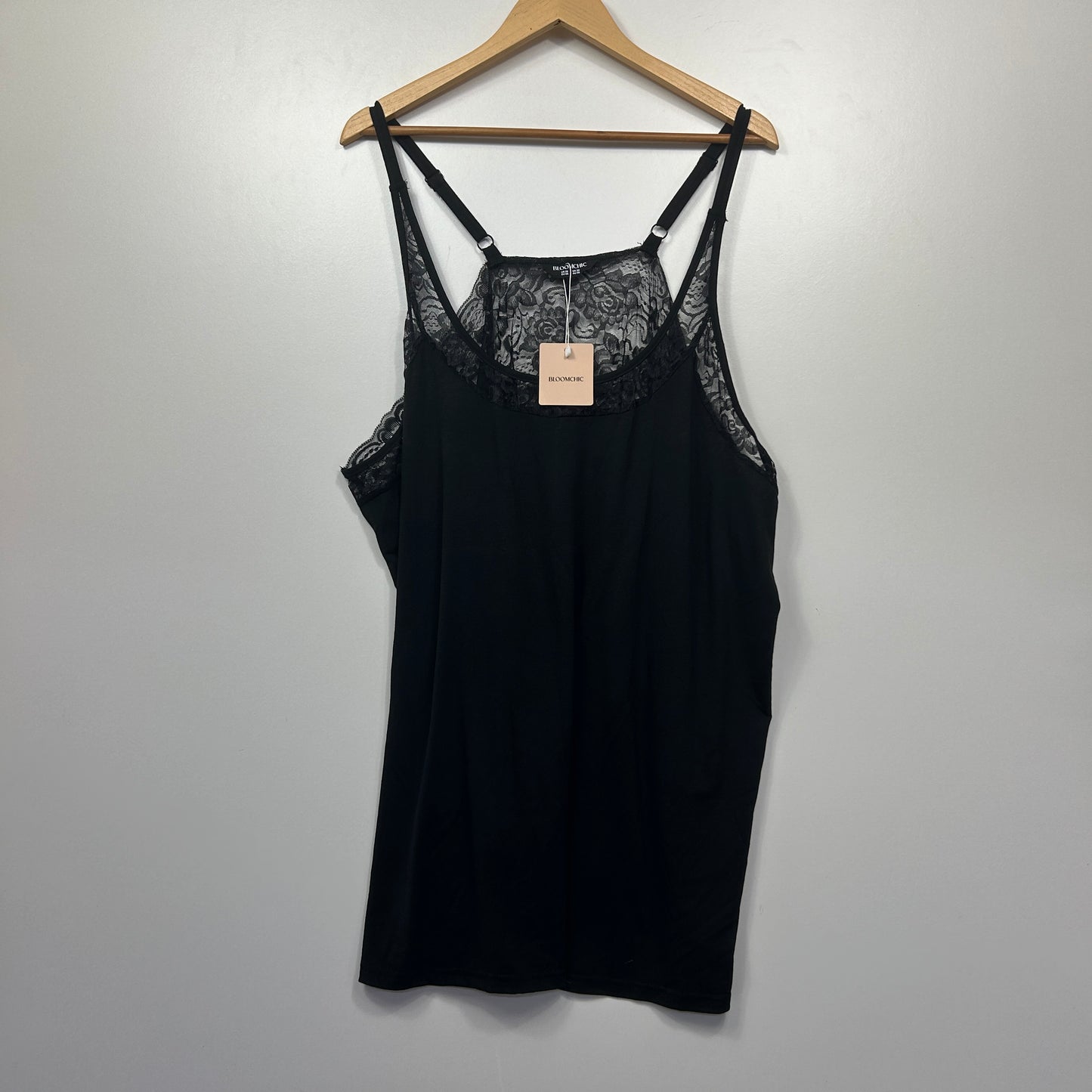 Bloomchic Black Lace Cami & Shorts PJ Set - Size 30