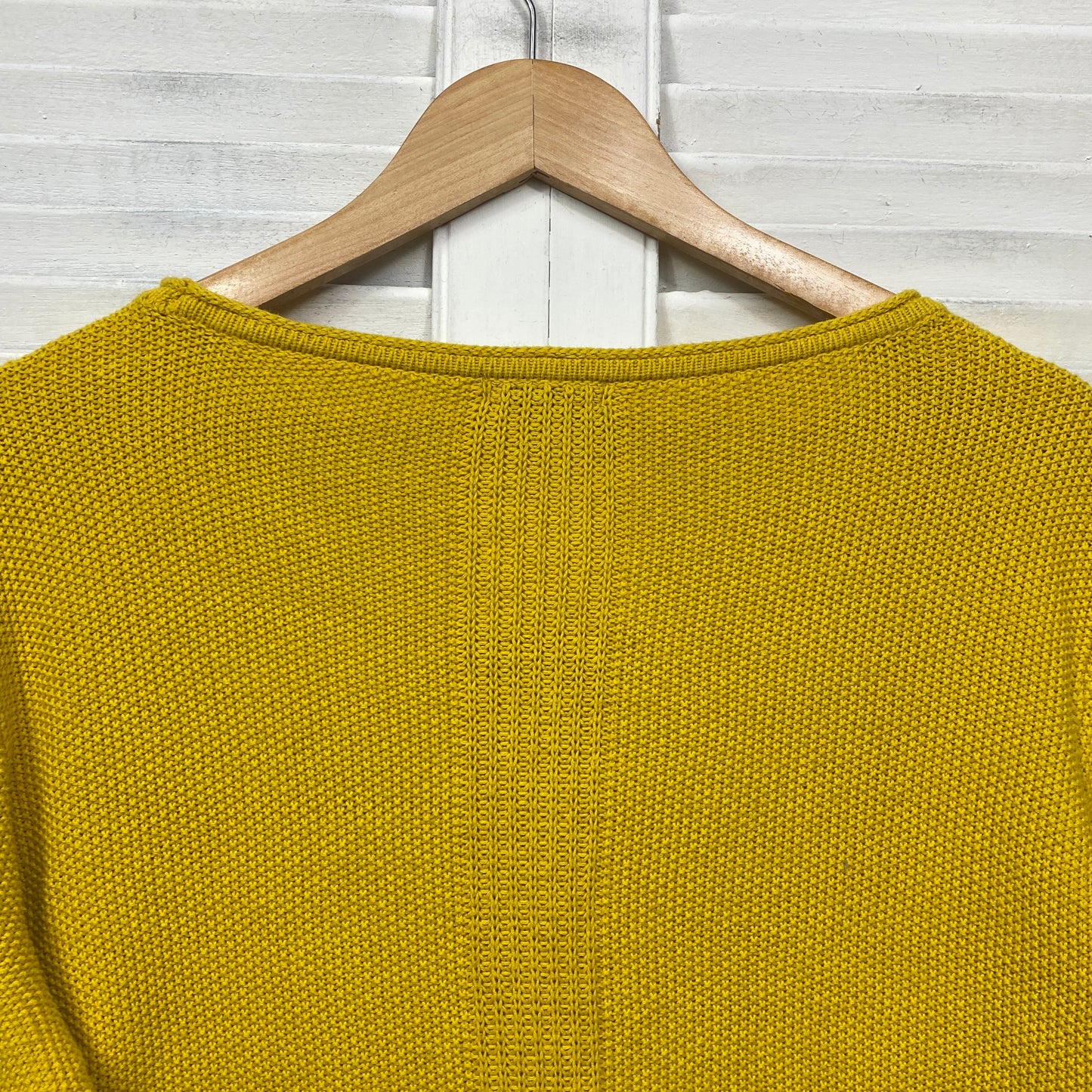 Katies Knitted Top Size XL Mustard Long Sleeve Cotton